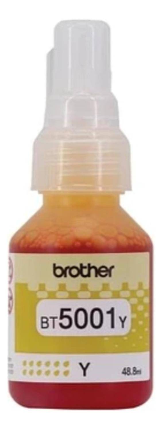 Botella De Tinta Brother Bt5001 Yellow Original Yellow-1