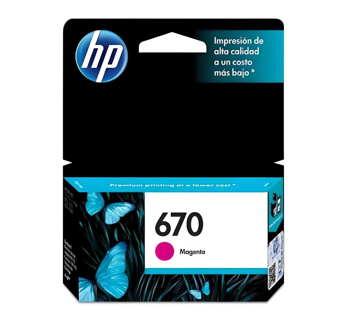 Cartuchos de Tinta Hp 670 mcy Pack Original-2