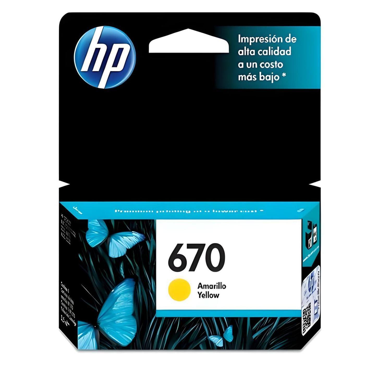 Cartuchos de Tinta Hp 670 mcy Pack Original-3