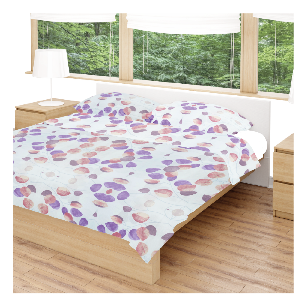 SABANA ESTAMPADA 144 HILOS AMA HOME 2 1/2 PLAZAS DISEÑO #12 + 2 FUNDAS-0