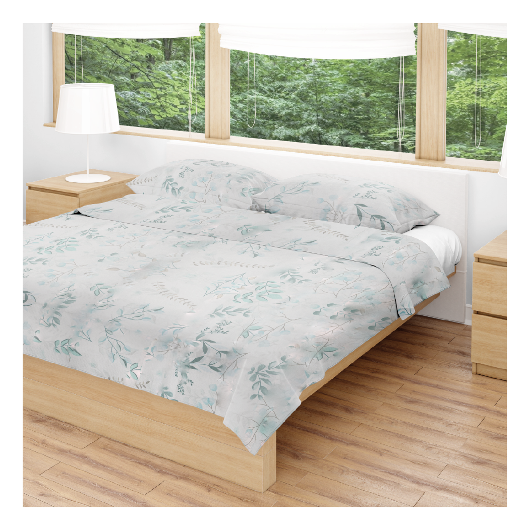 SABANA ESTAMPADA 144 HILOS AMA HOME 2 1/2 PLAZAS DISEÑO #8 + 2 FUNDAS-0