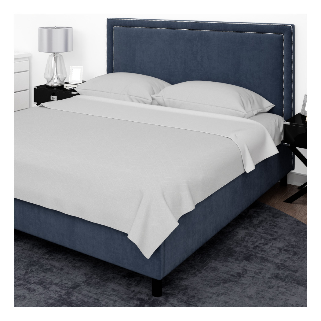 SABANA MICROFIBRA AMA HOME EMBOSSED 1 1/2 PLAZAS BLANCO + 1 FUNDA-0