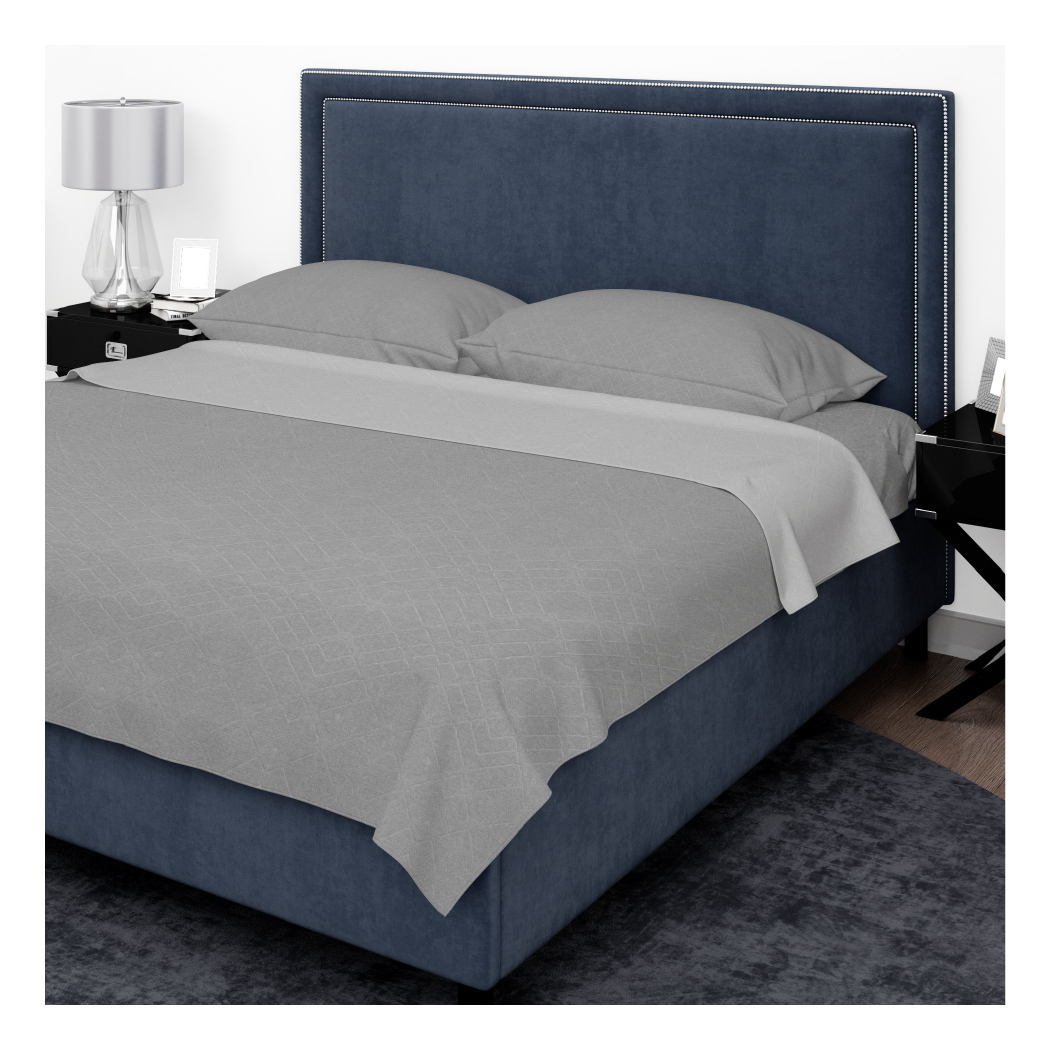 SABANA MICROFIBRA AMA HOME EMBOSSED 1 1/2 PLAZAS GRIS + 1 FUNDA-0