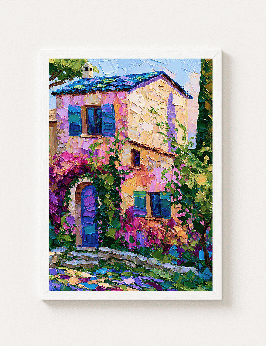 Cuadro Poster Decorativo Pintura Casa - 30x40cm-0