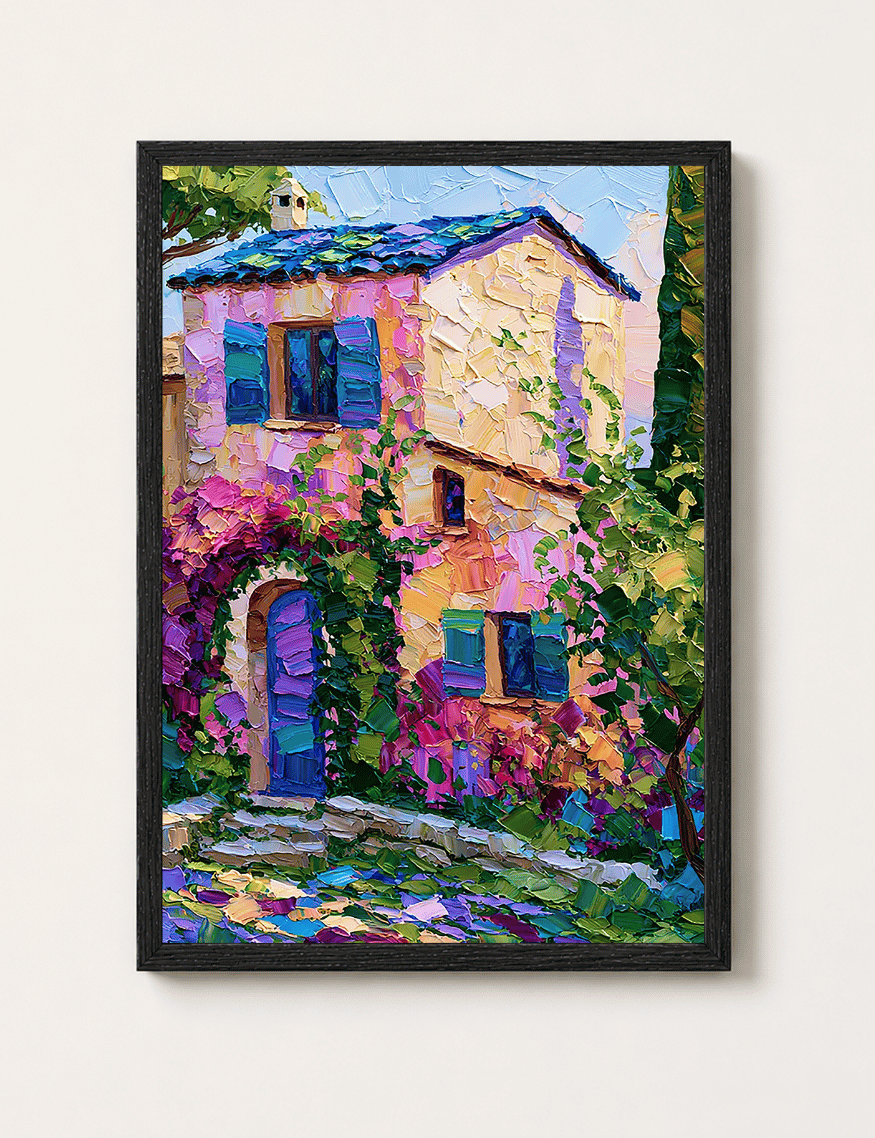 Cuadro Poster Decorativo Pintura Casa - 30x40cm-0