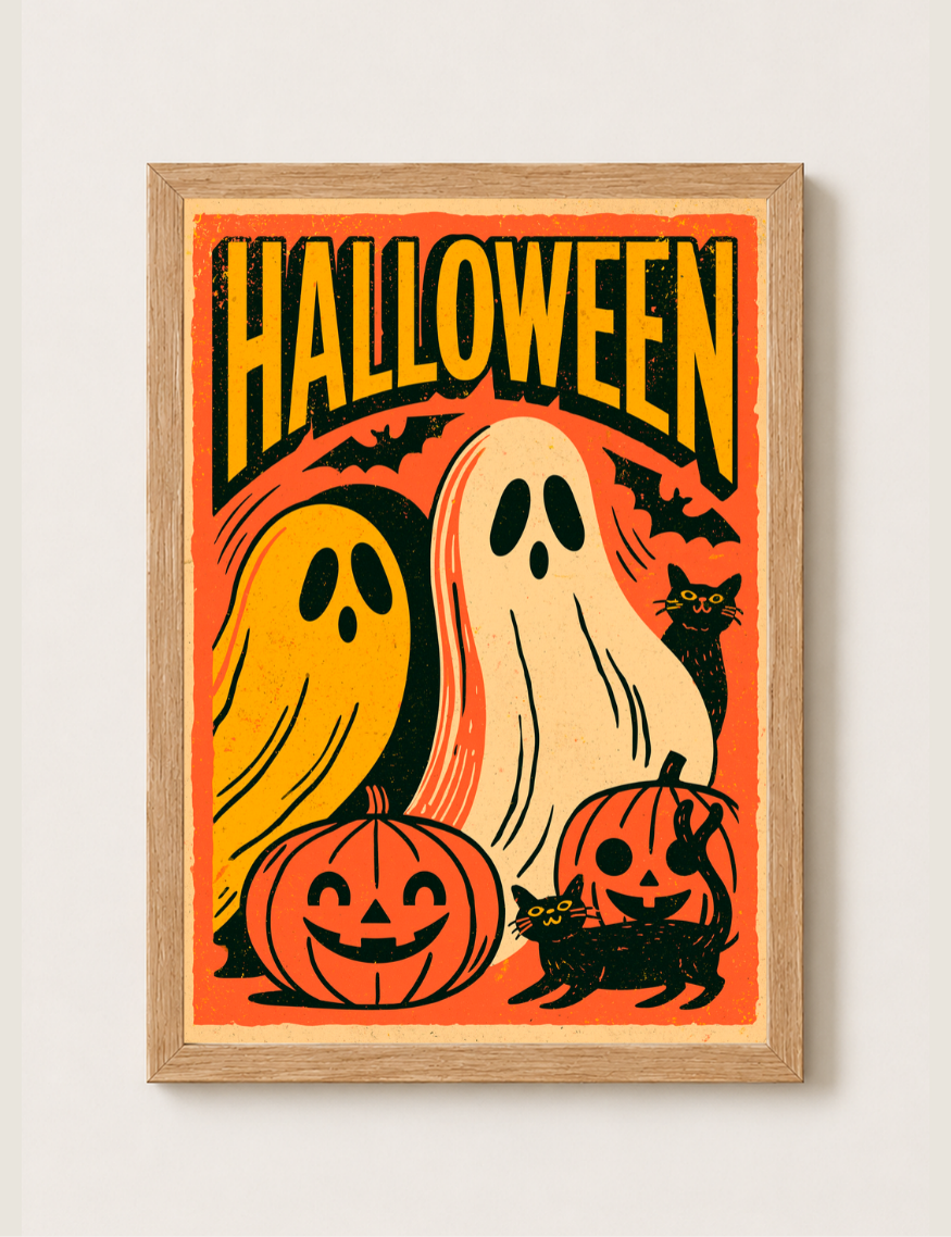 Cuadro Poster Decorativo Halloween 4 - 30x40cm-0
