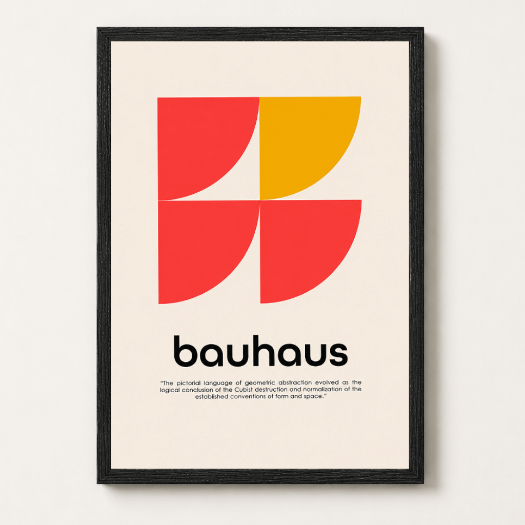 Cuadro Poster Decorativo Bauhaus 2 30x40cm-0