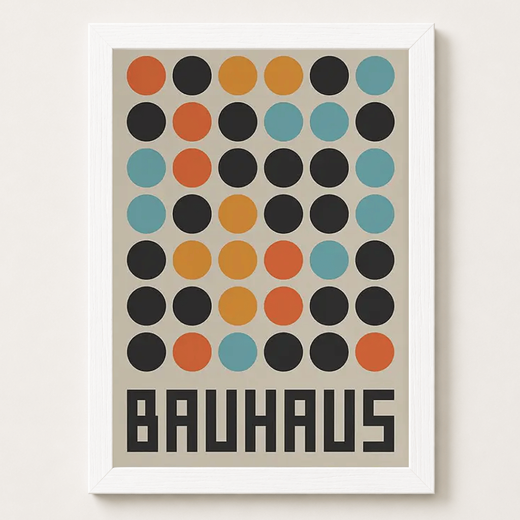 Cuadro Poster Decorativo Bauhaus 4 30x40cm-0