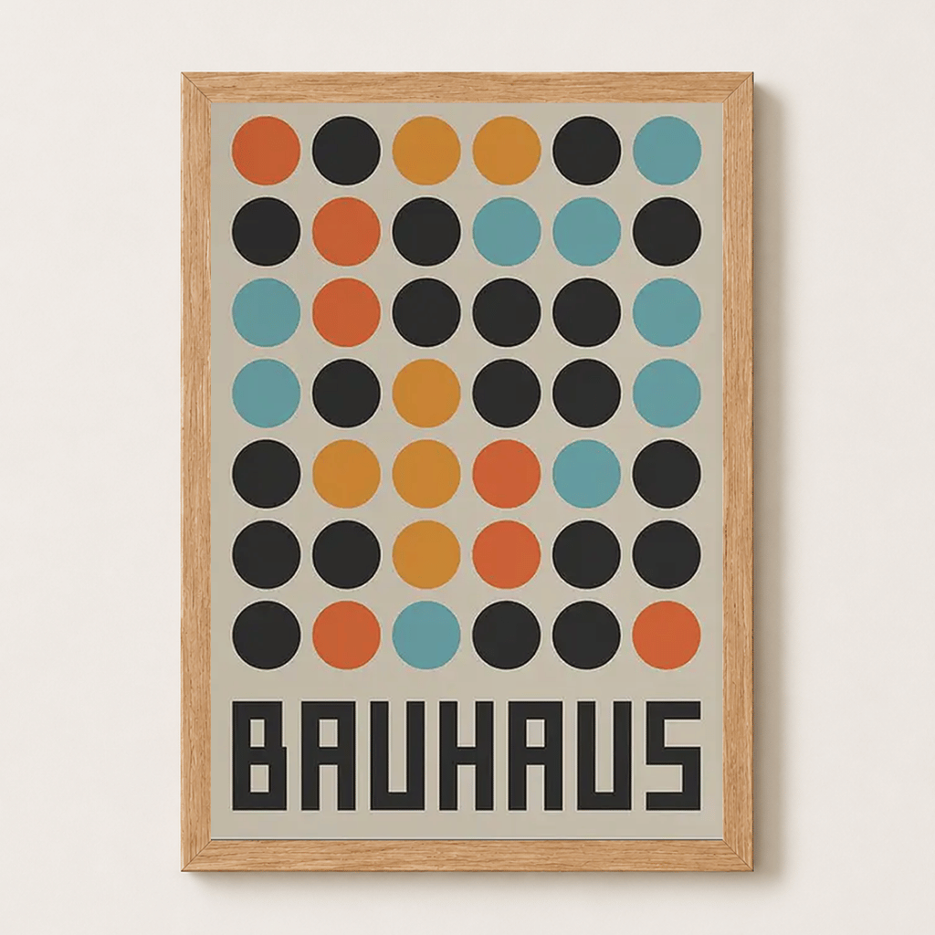 Cuadro Poster Decorativo Bauhaus 4 30x40cm-0