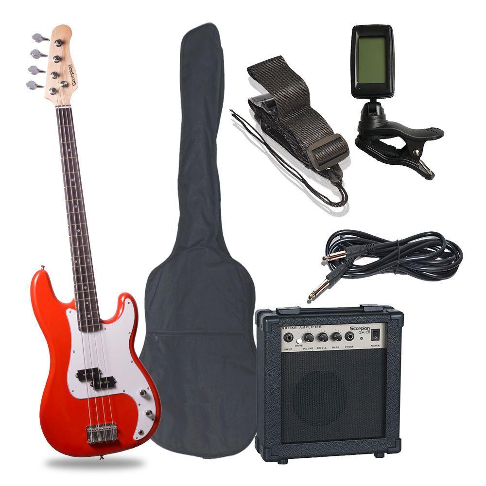 Pack D/bajo Rojo Electrico Scorpion-0
