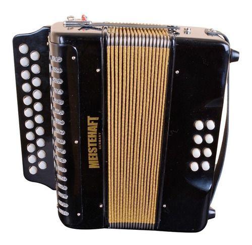 Acordeon Boton 8 Bajos Color Negro Mod.821 Meistehaft-2