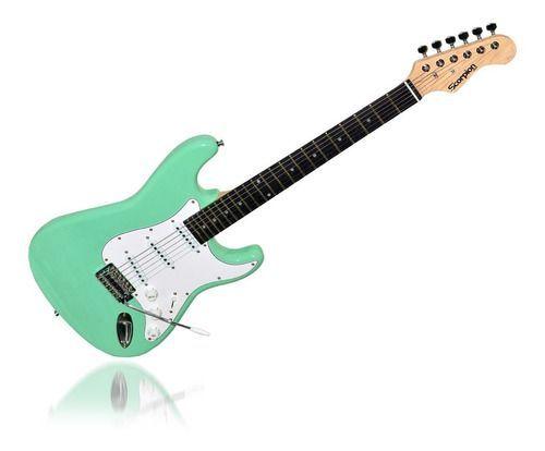 Pack Guitarra Electrica Vintage Green Scorpion *oferta*-1