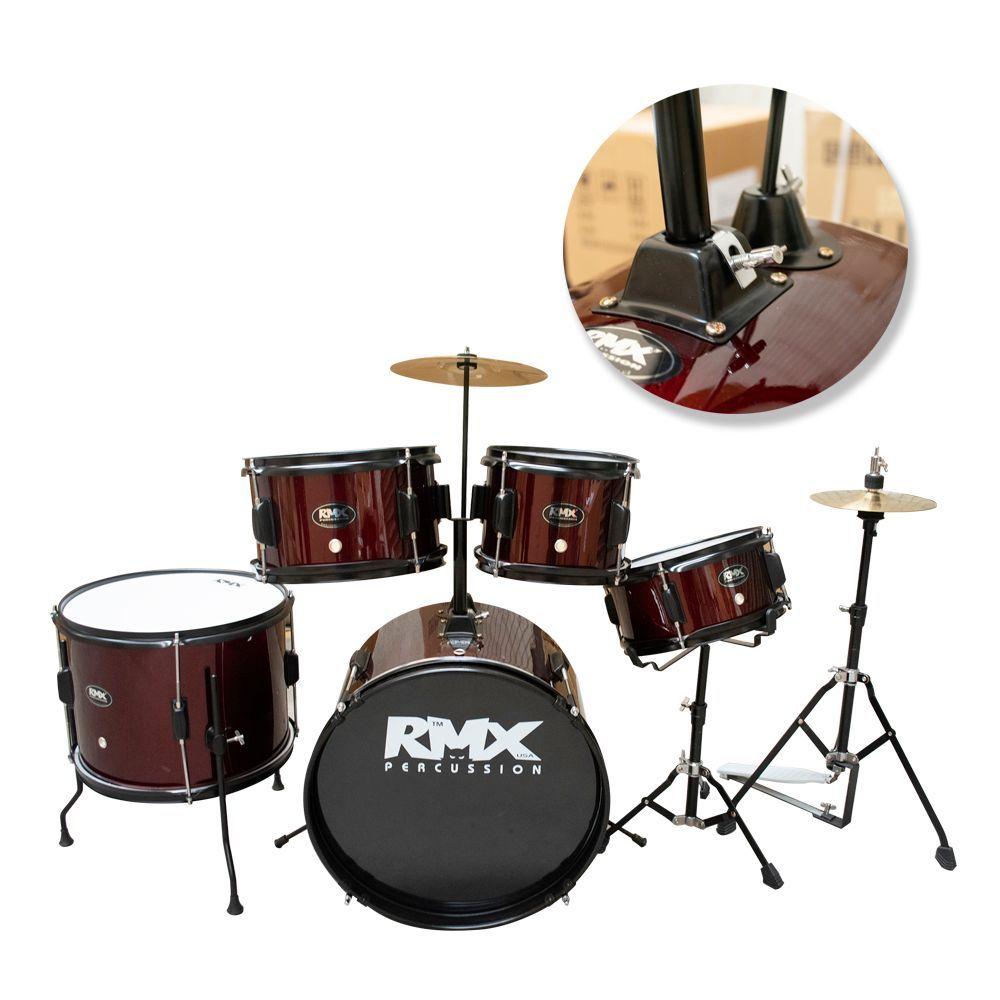 BATERIA JUNIOR 5PCS PL+PISO (ROJA) RMX-1