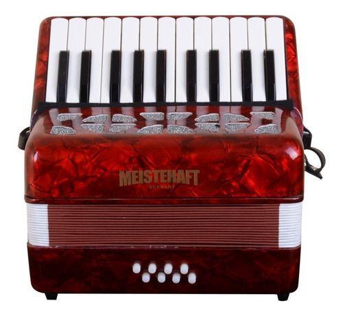 Acordeon Niño 22 Notas / 8 Bajos Rojo Meistehaft-0