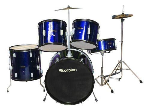 Bateria Junior 5pcs Azul Scorpion-0