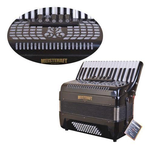Acordeon 48 Bajos 5 Registros Negro Meistehaft-3