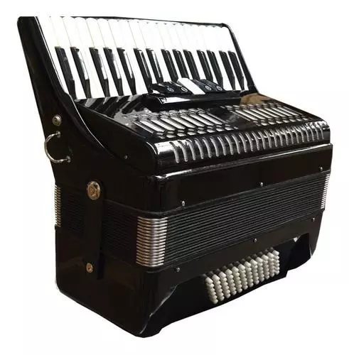 Acordeon 72 Bajos 5 Registros Negra Meistehaft-1