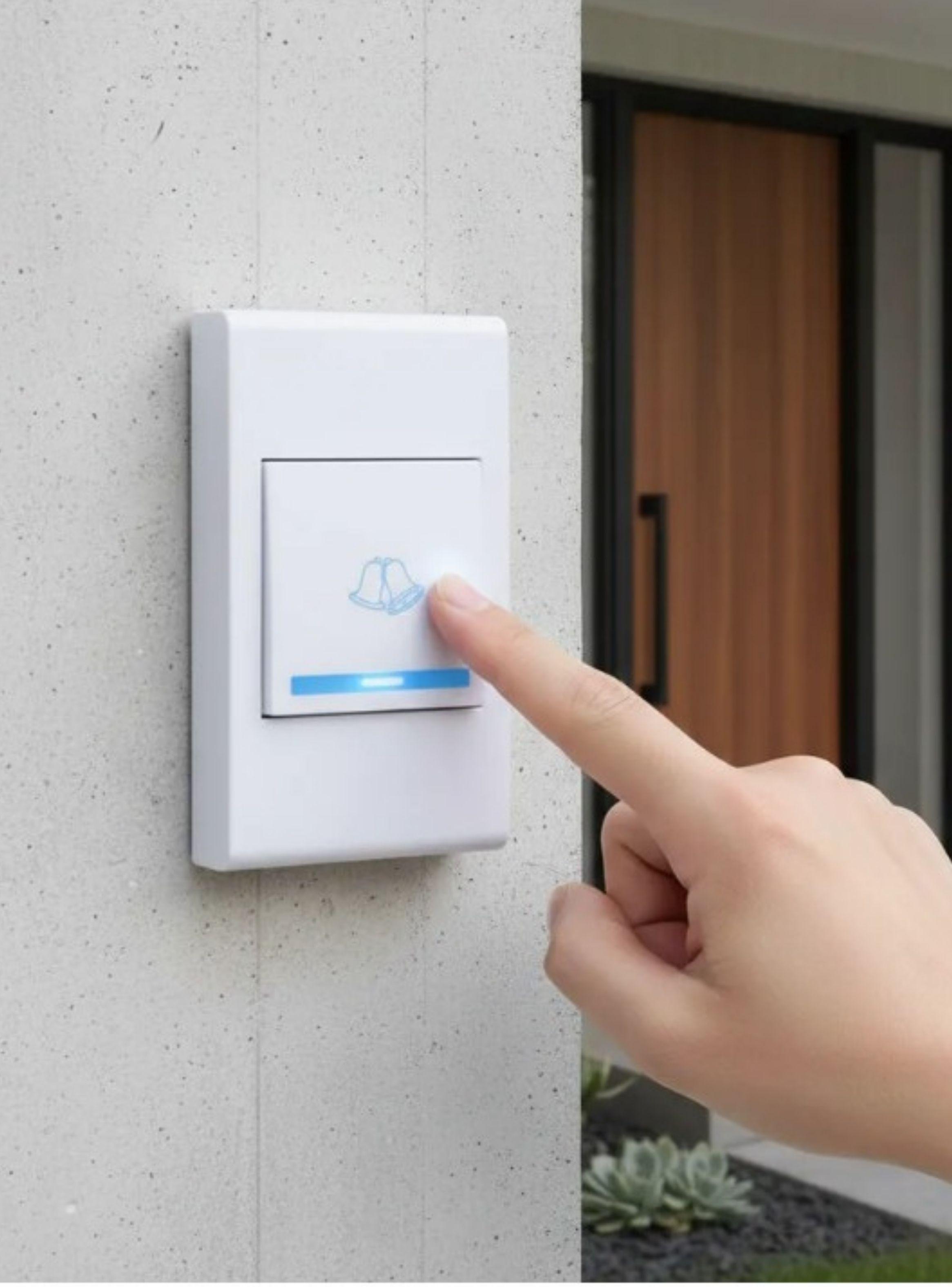  Timbre Inalámbrico Impermeable 32 Melodías Receptor Y Transmisor 50m-3