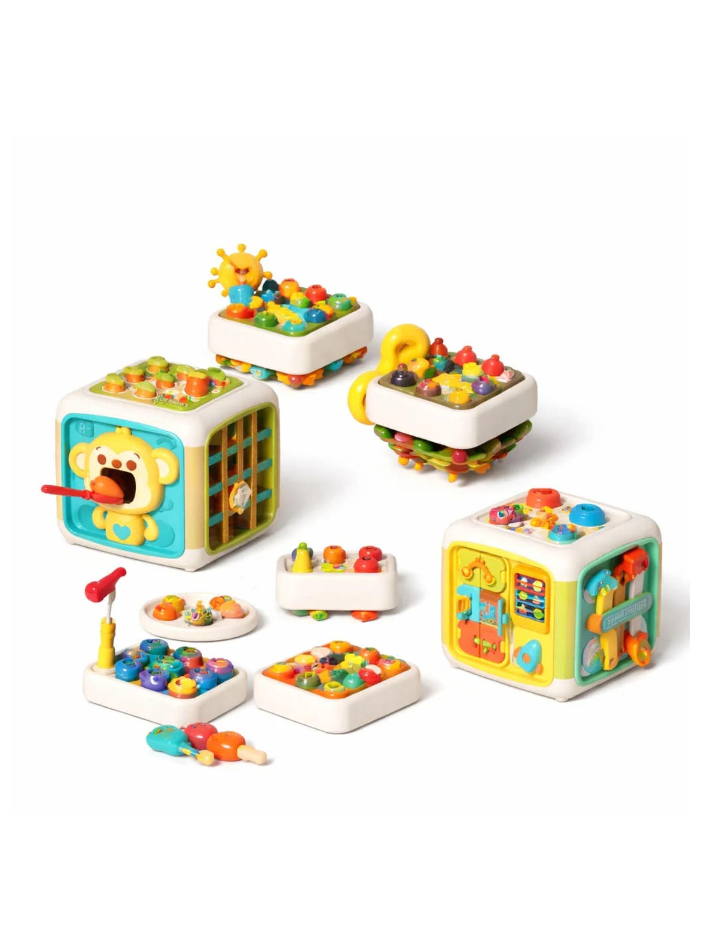 Cubo Didáctico Multifuncional 6 en 1 Juguete de Aprendizaje Temprano-2