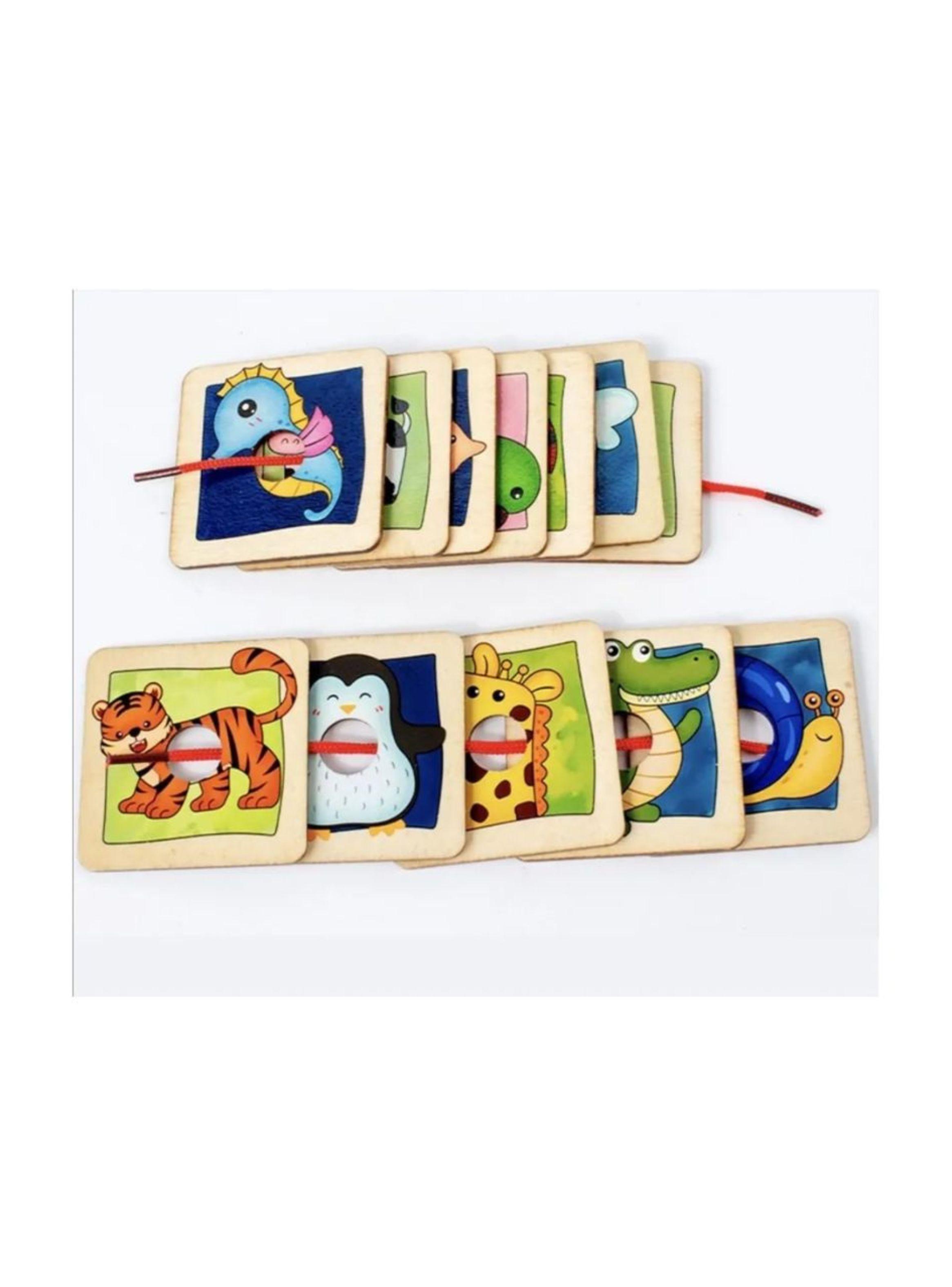 Juego De Mesa Para Niños Animales Deslizantes Puzzle-3