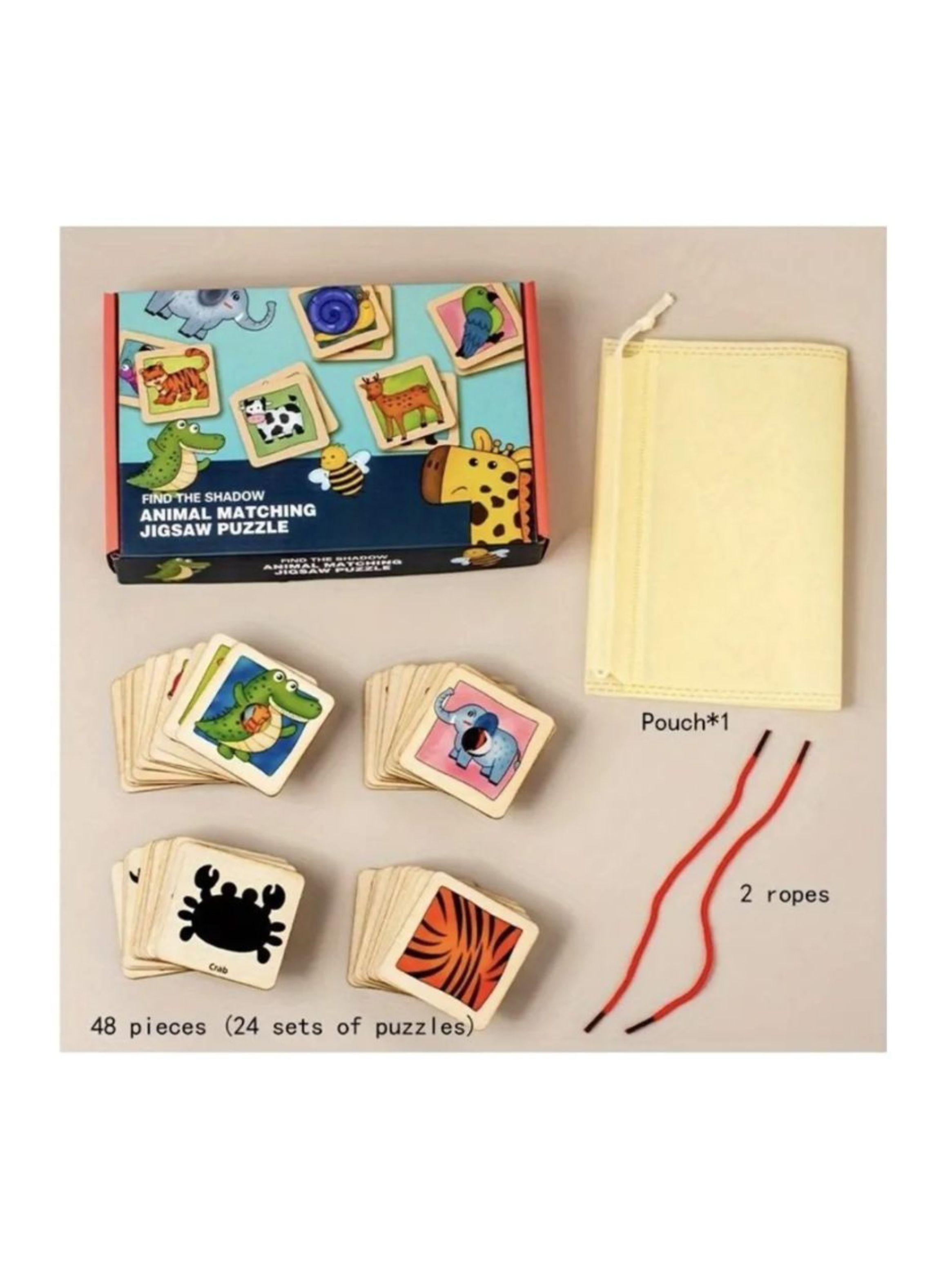 Juego De Mesa Para Niños Animales Deslizantes Puzzle-5