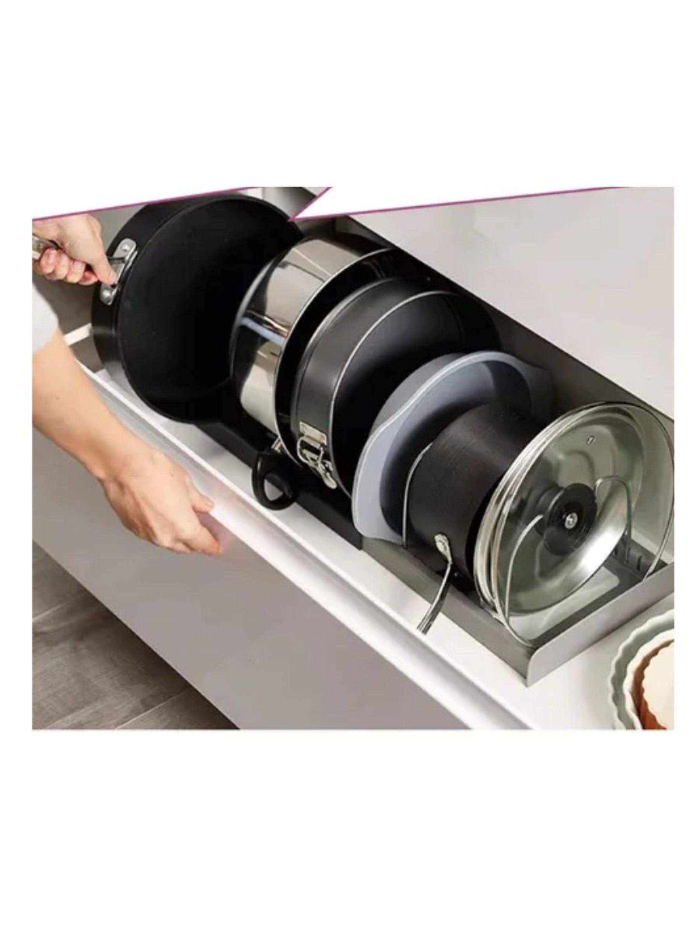 Rack Organizador Tapas Ollas Expandible Cocina Menaje Sartén-1