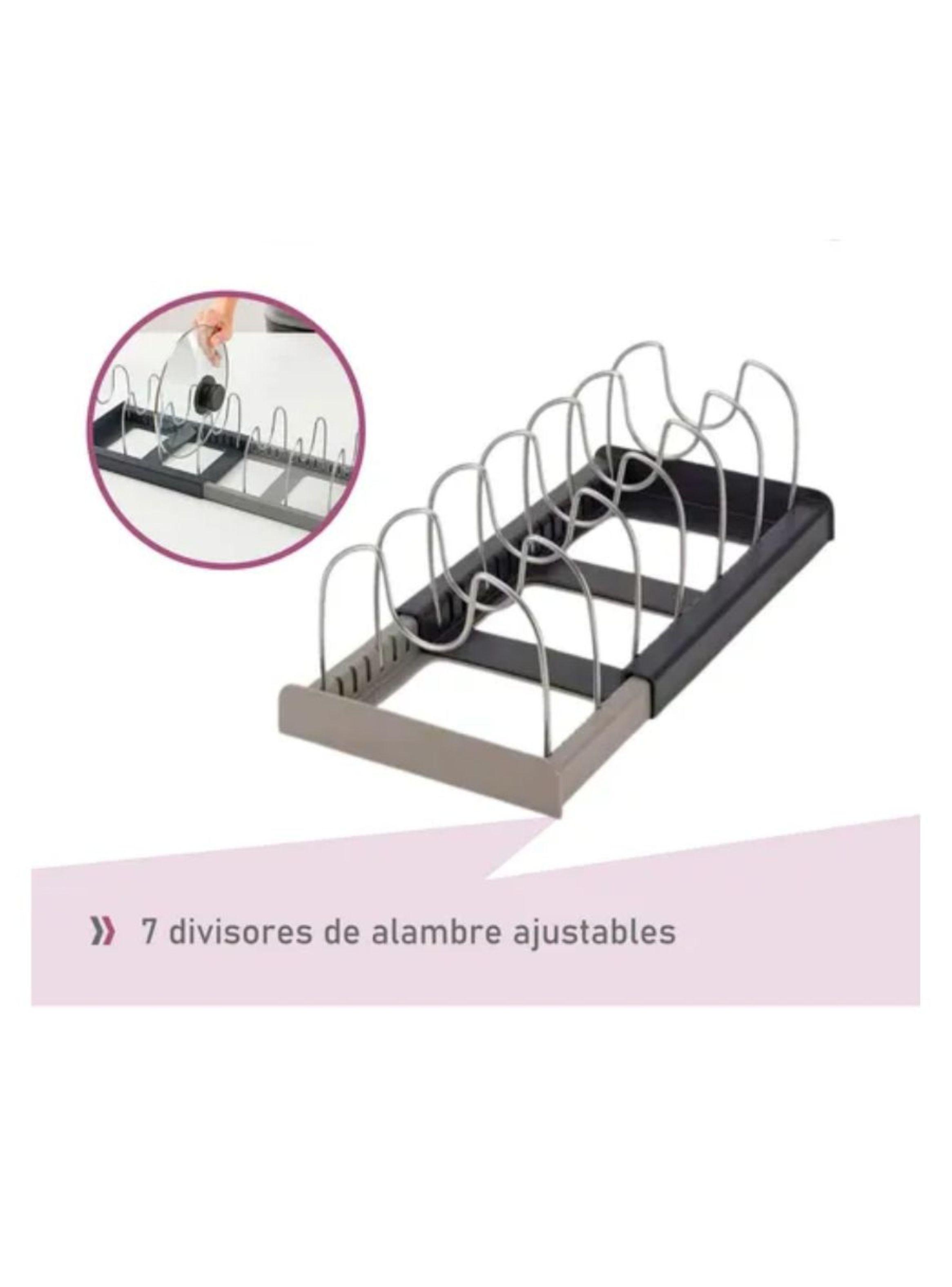 Rack Organizador Tapas Ollas Expandible Cocina Menaje Sartén-2