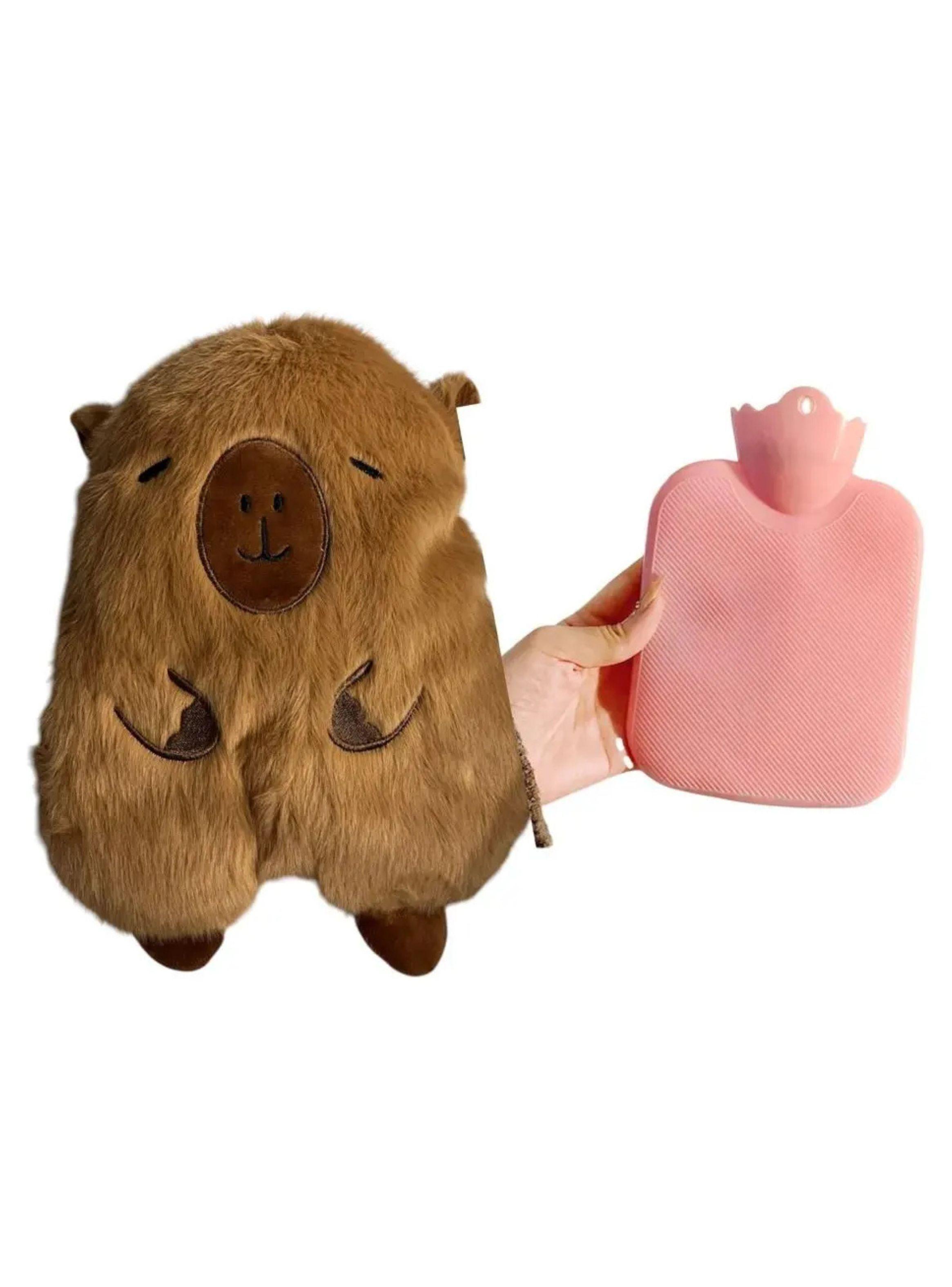 Guatero Capibara Peluche Kawaii Bolsa Agua Caliente Masaje 300ml-2