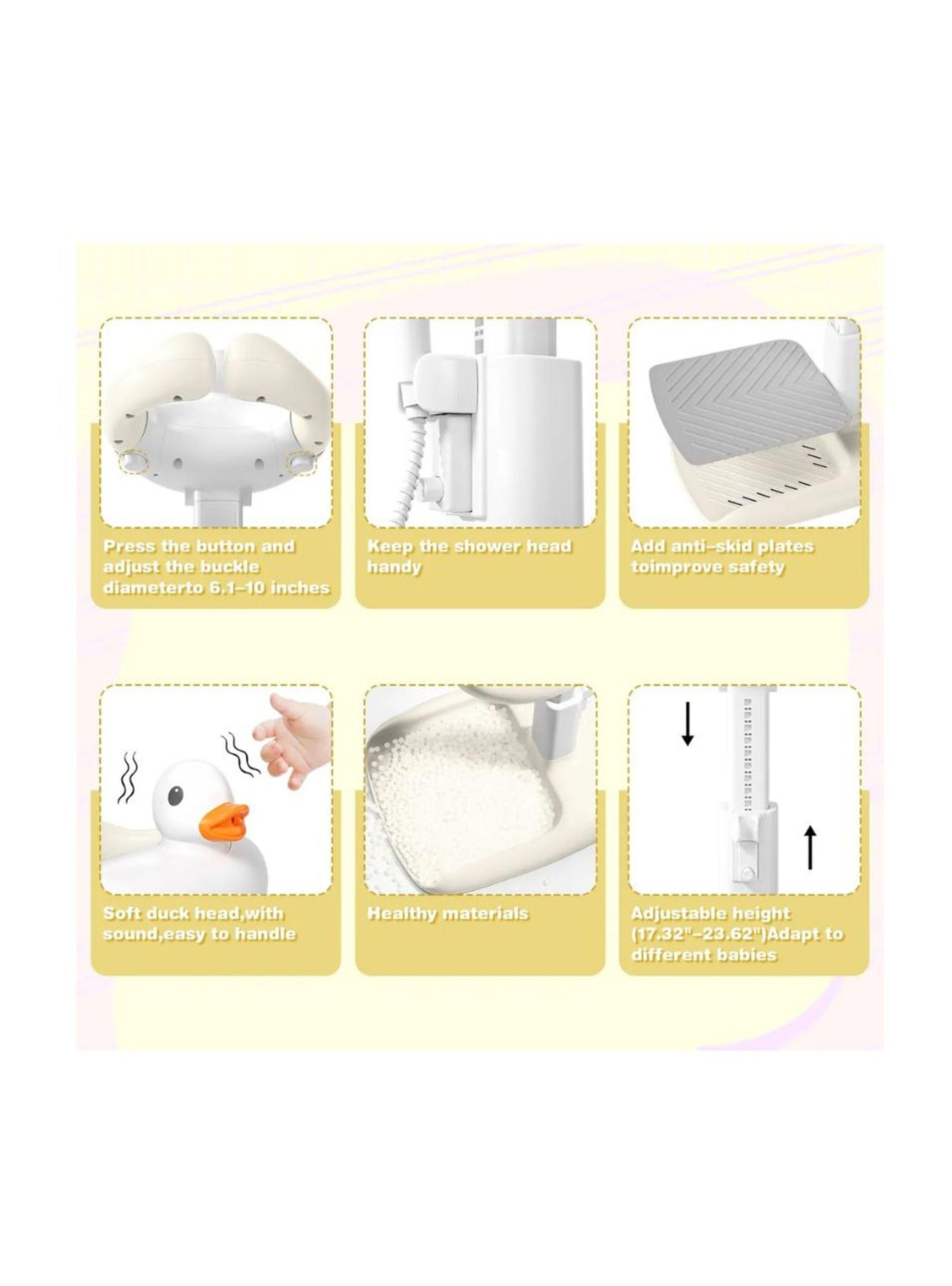 Soporte De Ducha Ajustable Para Bebes Antideslizante-5