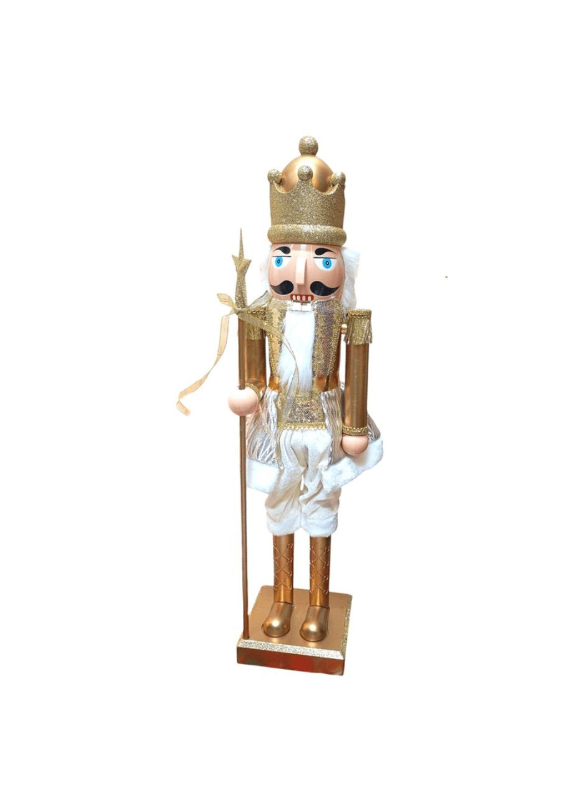 Muñeco De Navidad Soldado Cascanueces 80 Cm Dorado-2
