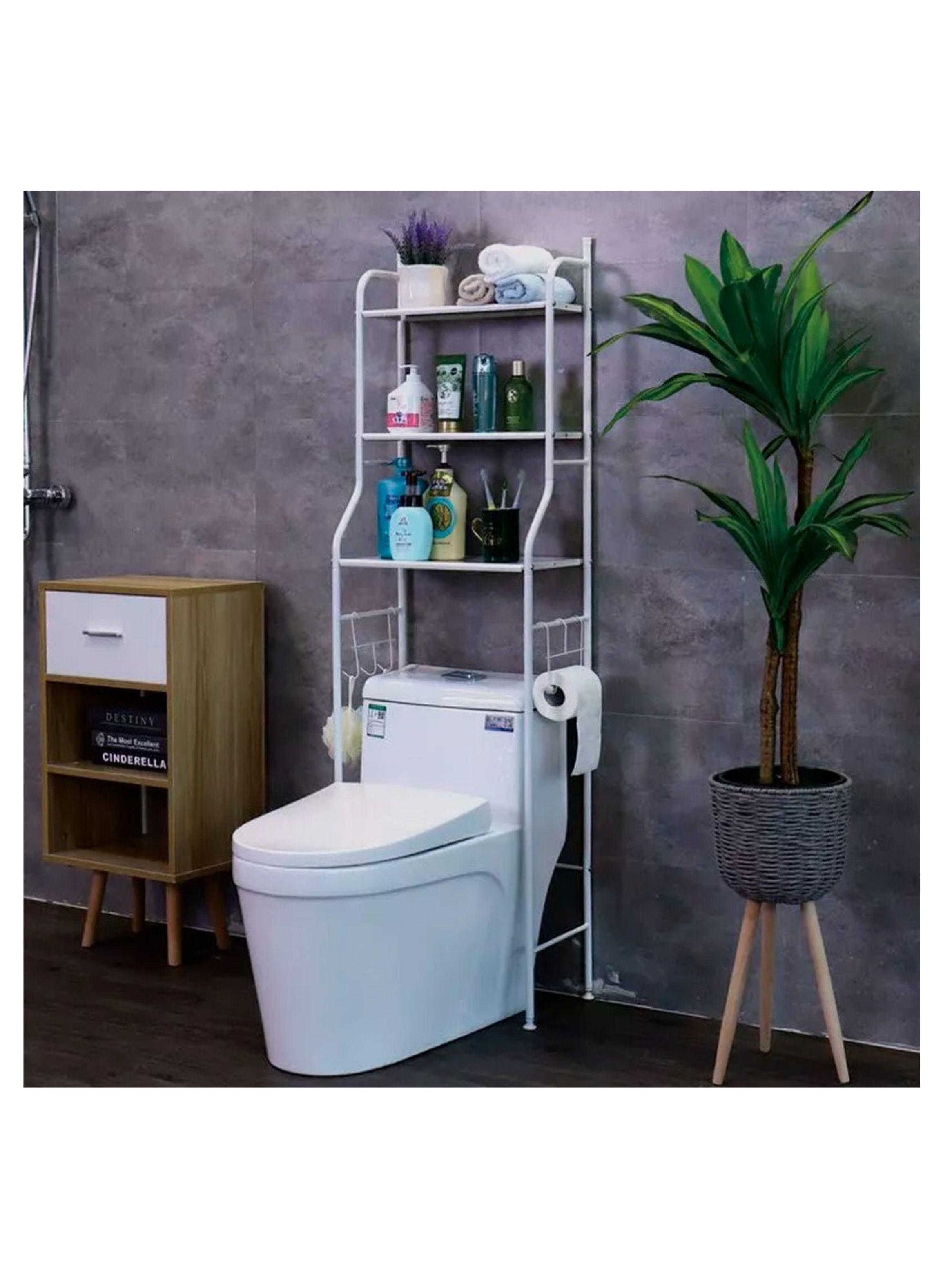 Estante Organizador Metálico De Almacenamiento Para Baño De 3 Niveles-3