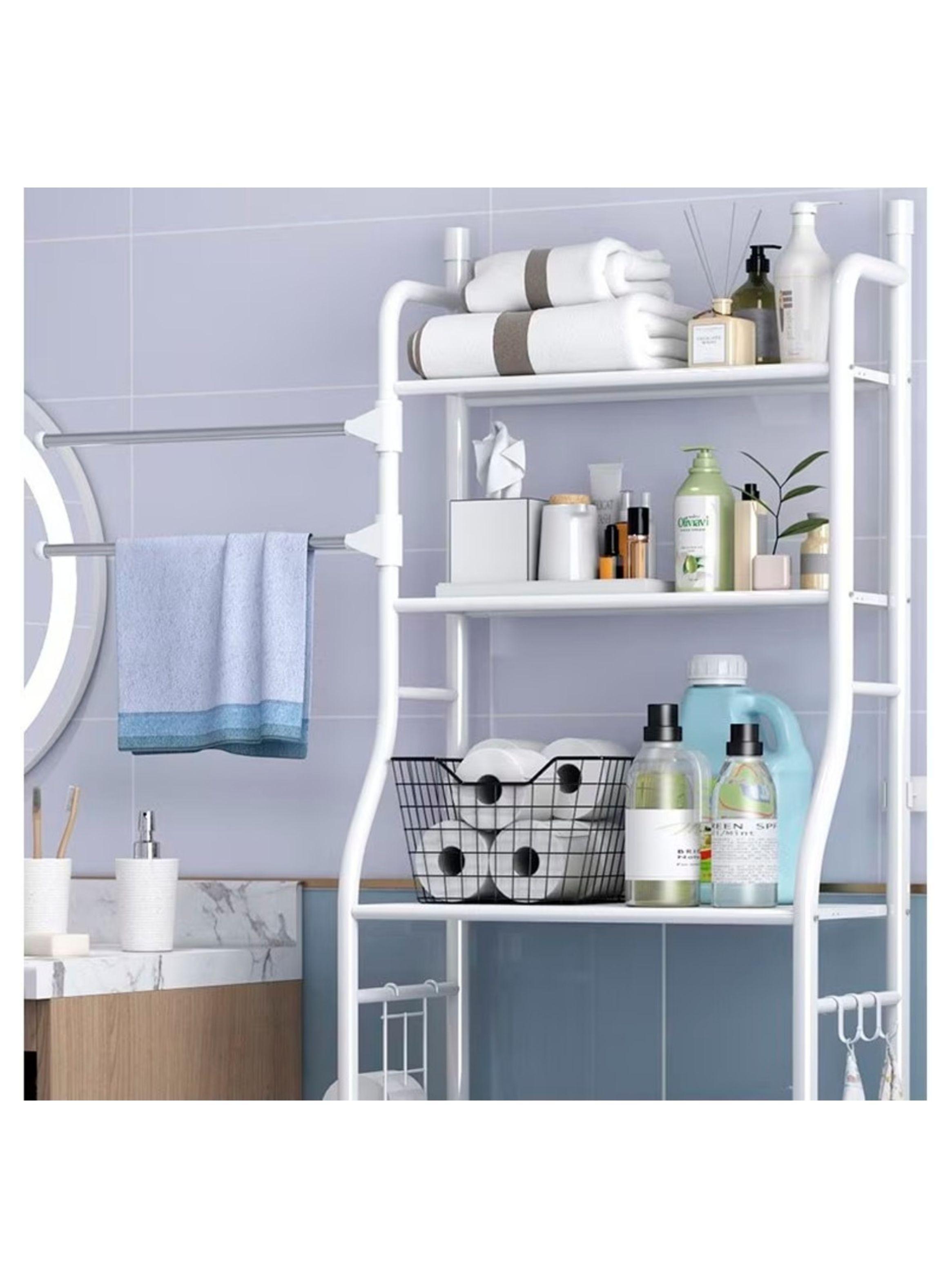 Estante Organizador Metálico De Almacenamiento Para Baño De 3 Niveles-5