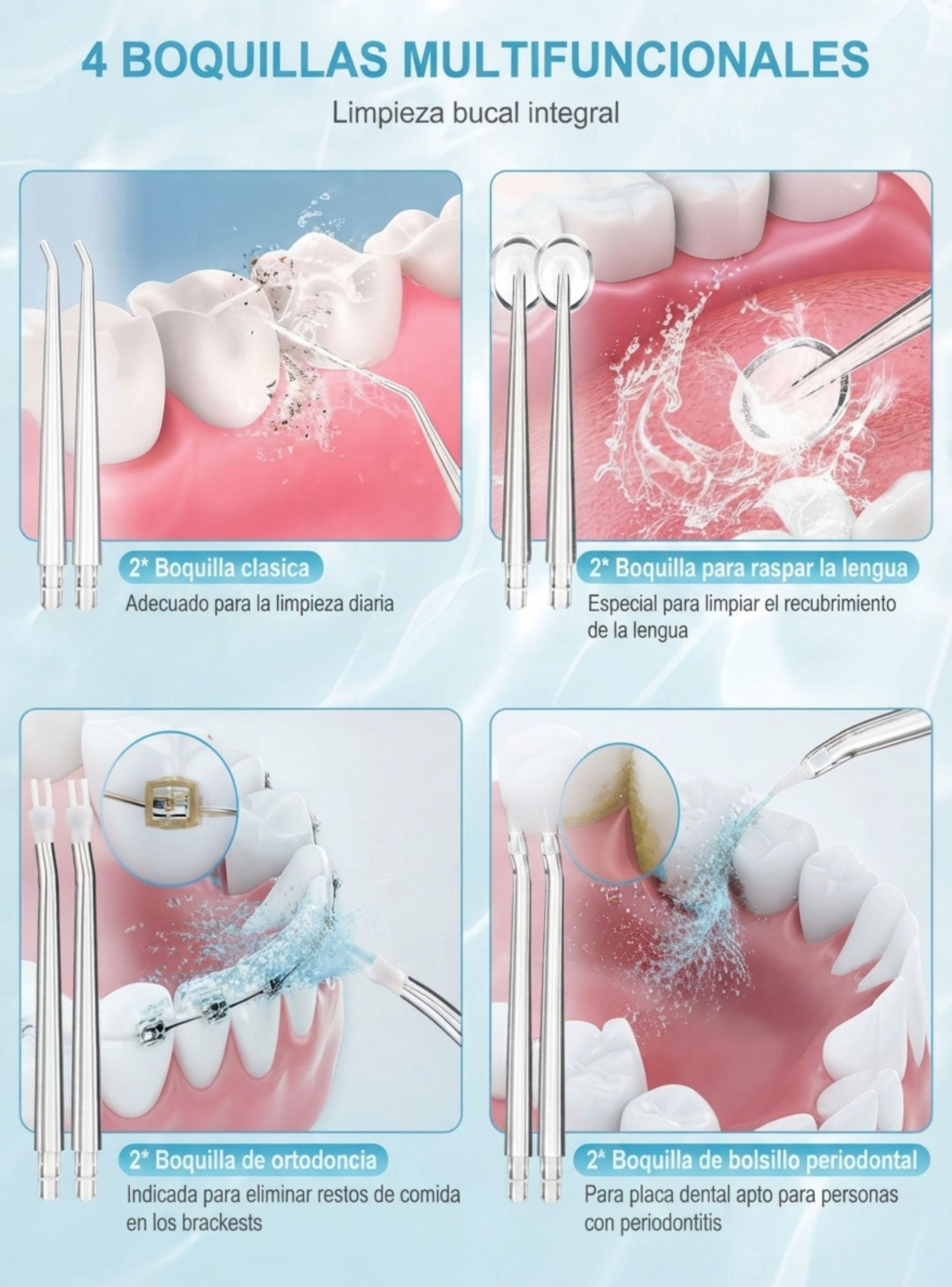 Irrigador Bucal Dental Port til Limpiador Inal mbrico USB-2