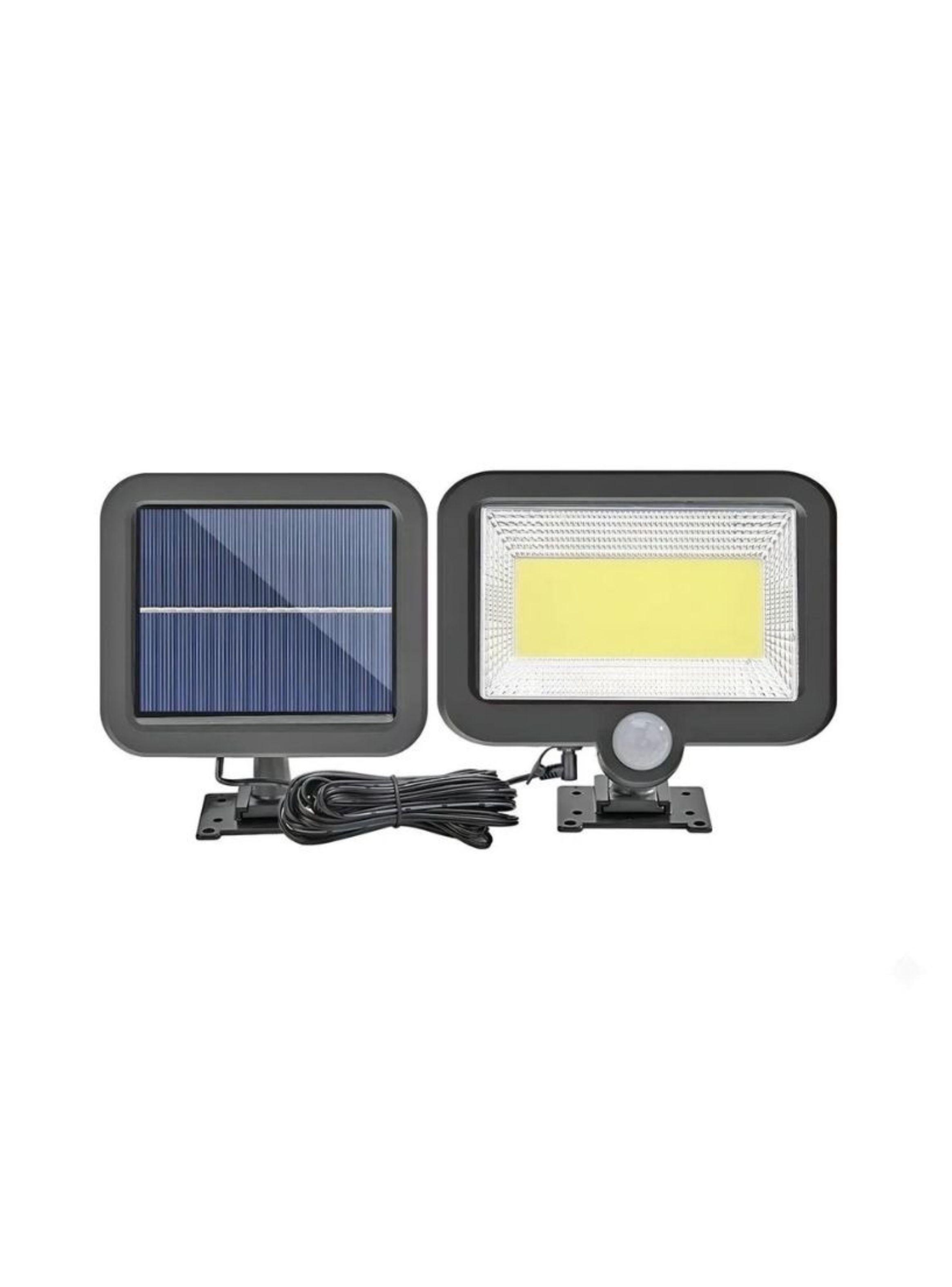 Foco Solar Led Exterior Con Sensor De Movimiento Panel Separado Impermeable-0