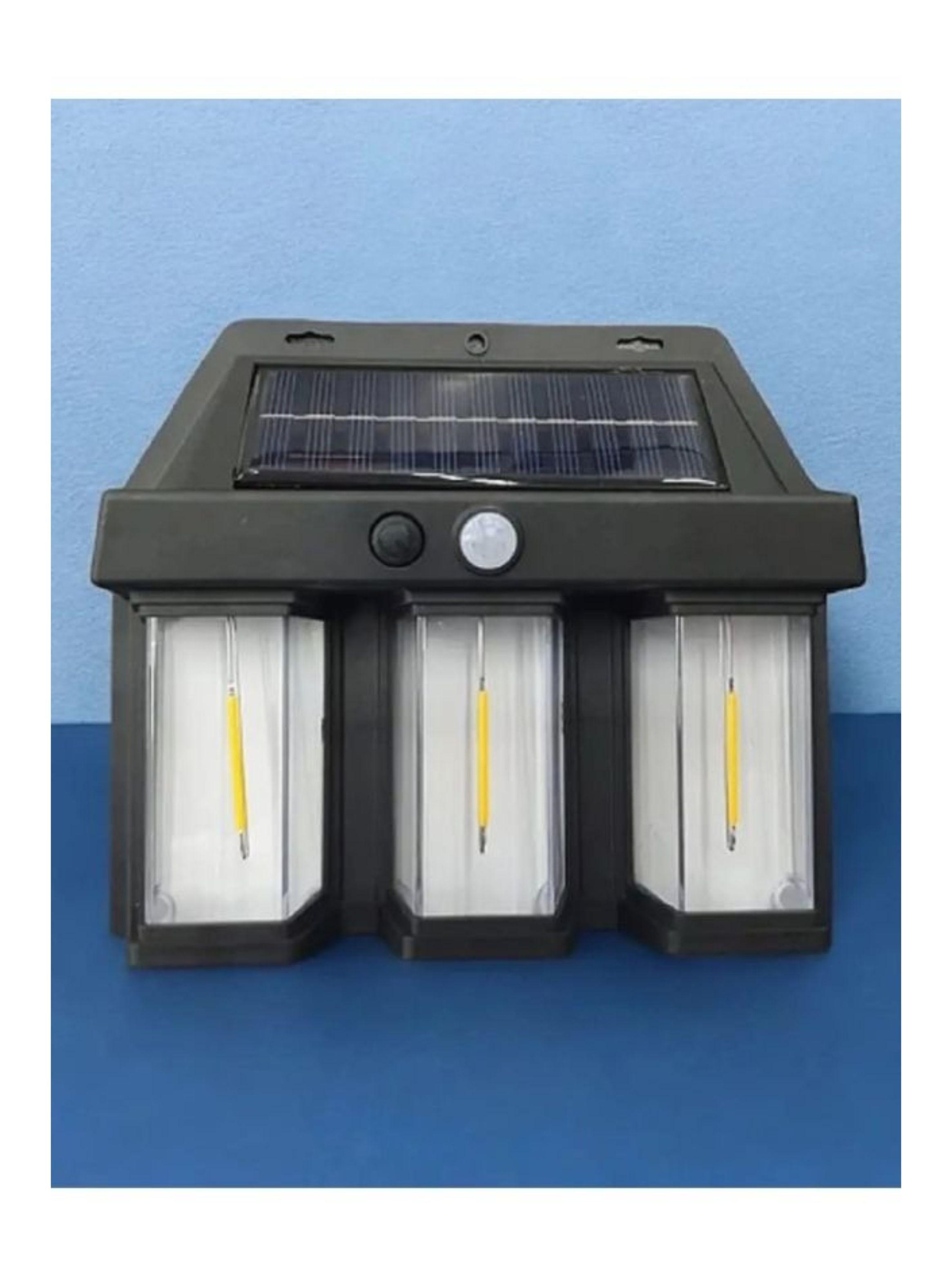 Foco Solar Led Sensor Movimiento Exterior Aplique -5