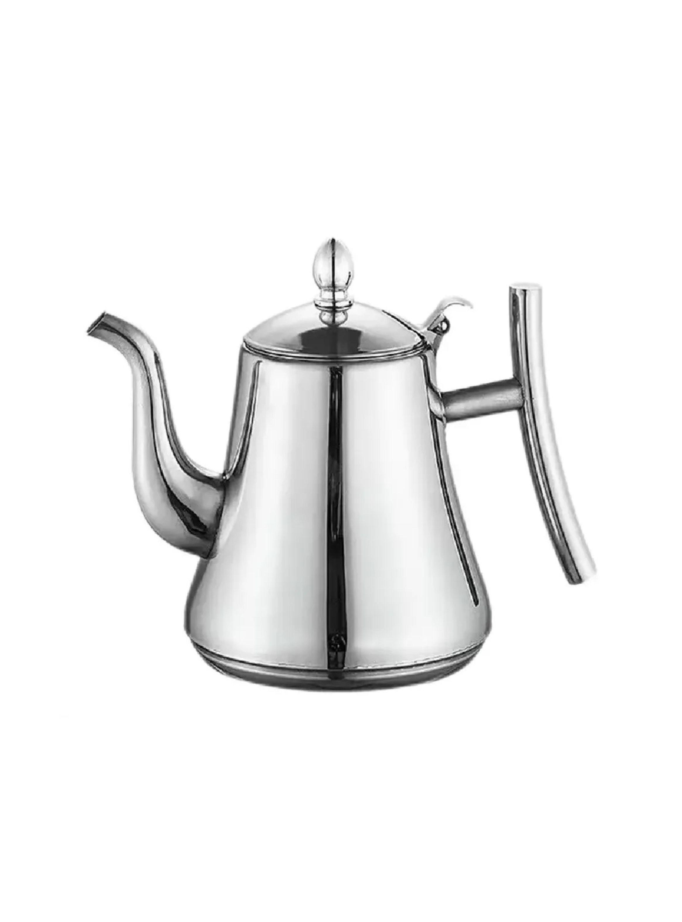 Tetera Acero Inoxidable 1l Con Filtro Infusor Clásica-0