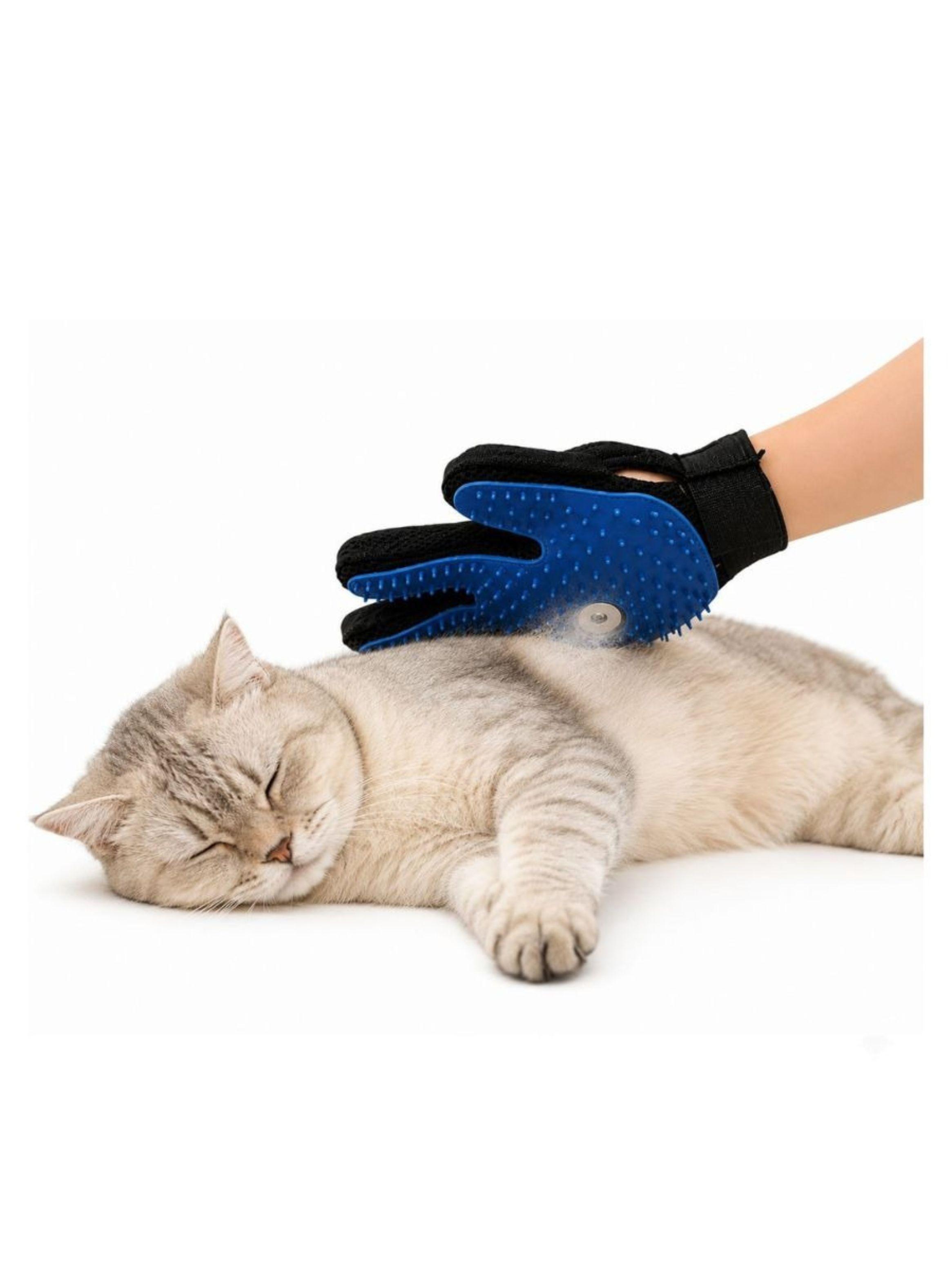 Guante Saca Pelos Mascotas Perro Gato Con Pulverizador Spray-3