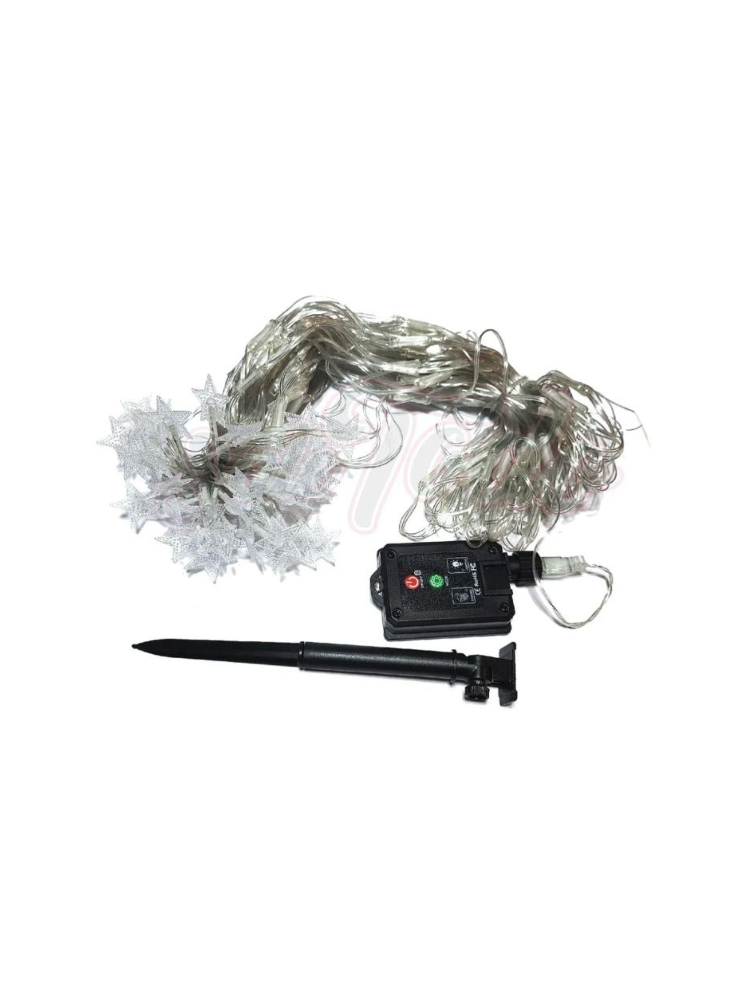 Malla Estrella Cascada De Luces Solares 100 LED Multicolor 3m-3