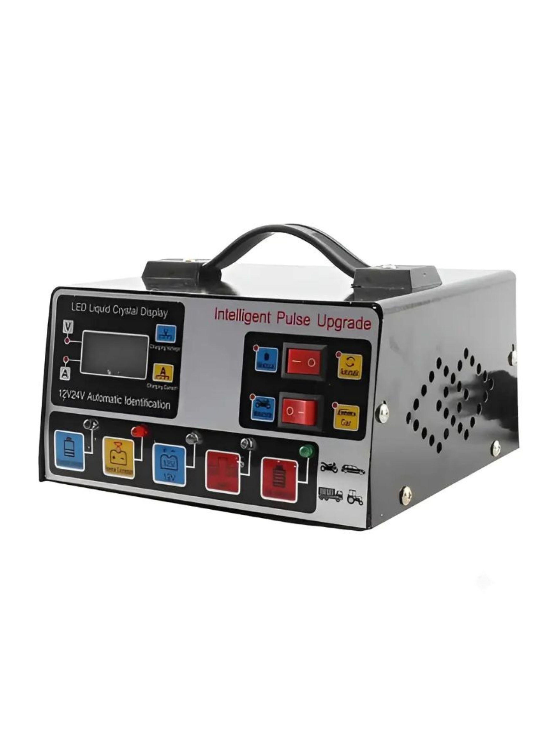 Cargador De Baterias Auto Moto 12v/24v Inteligente Pulso-0