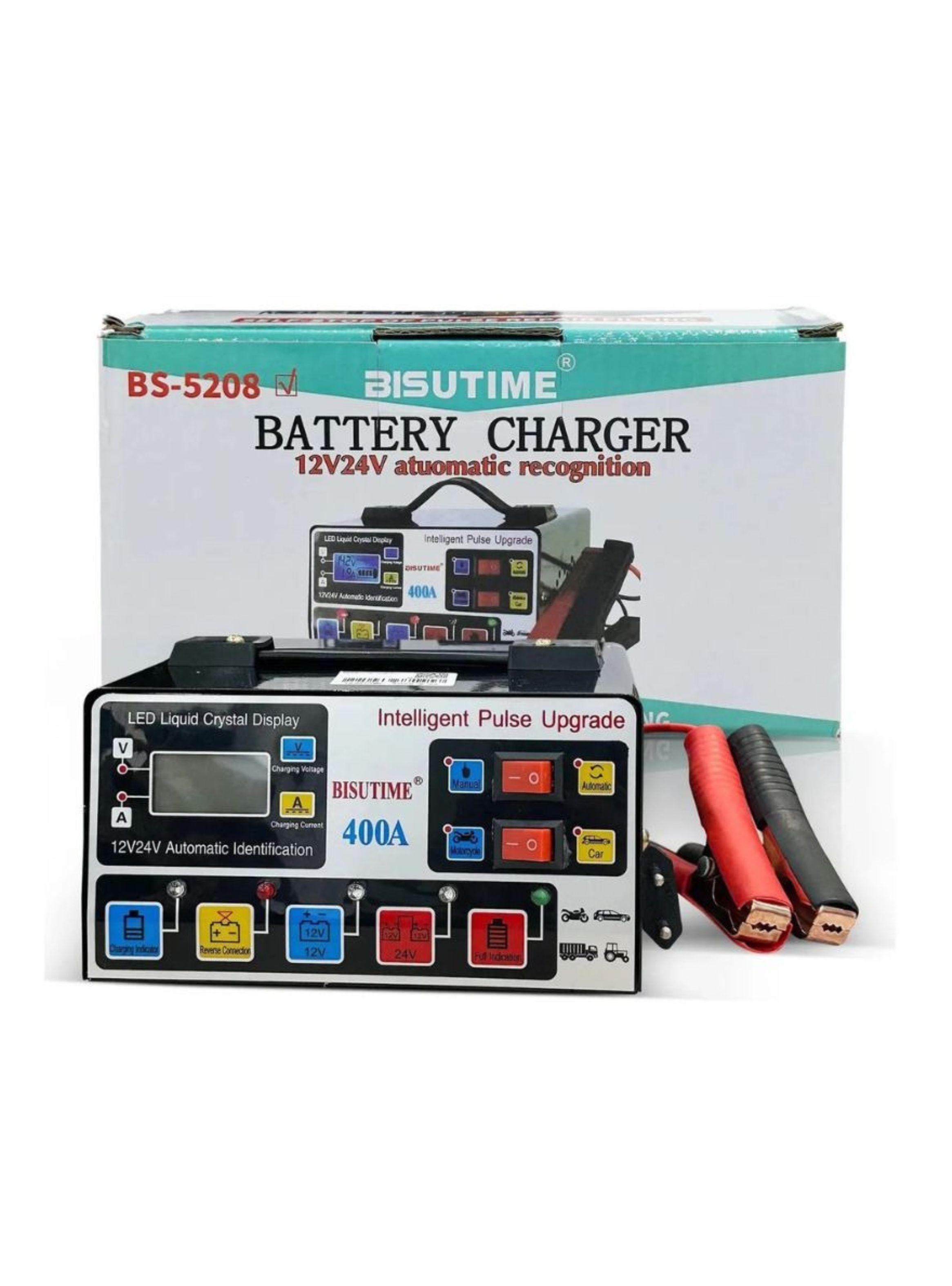 Cargador De Baterias Auto Moto 12v/24v Inteligente Pulso-1