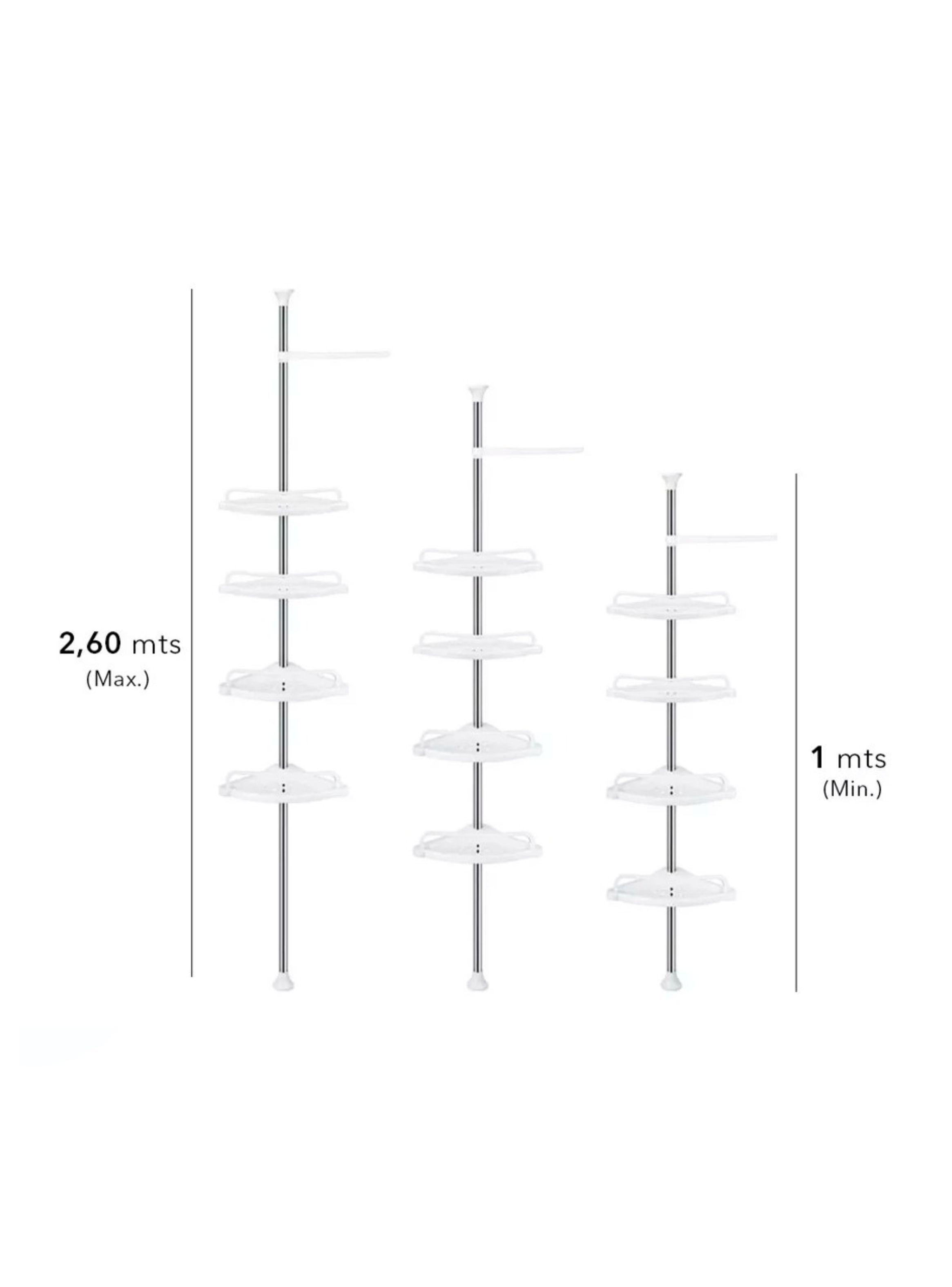 Organizador Esquinero Ajustable 4 Niveles Para Baño-2