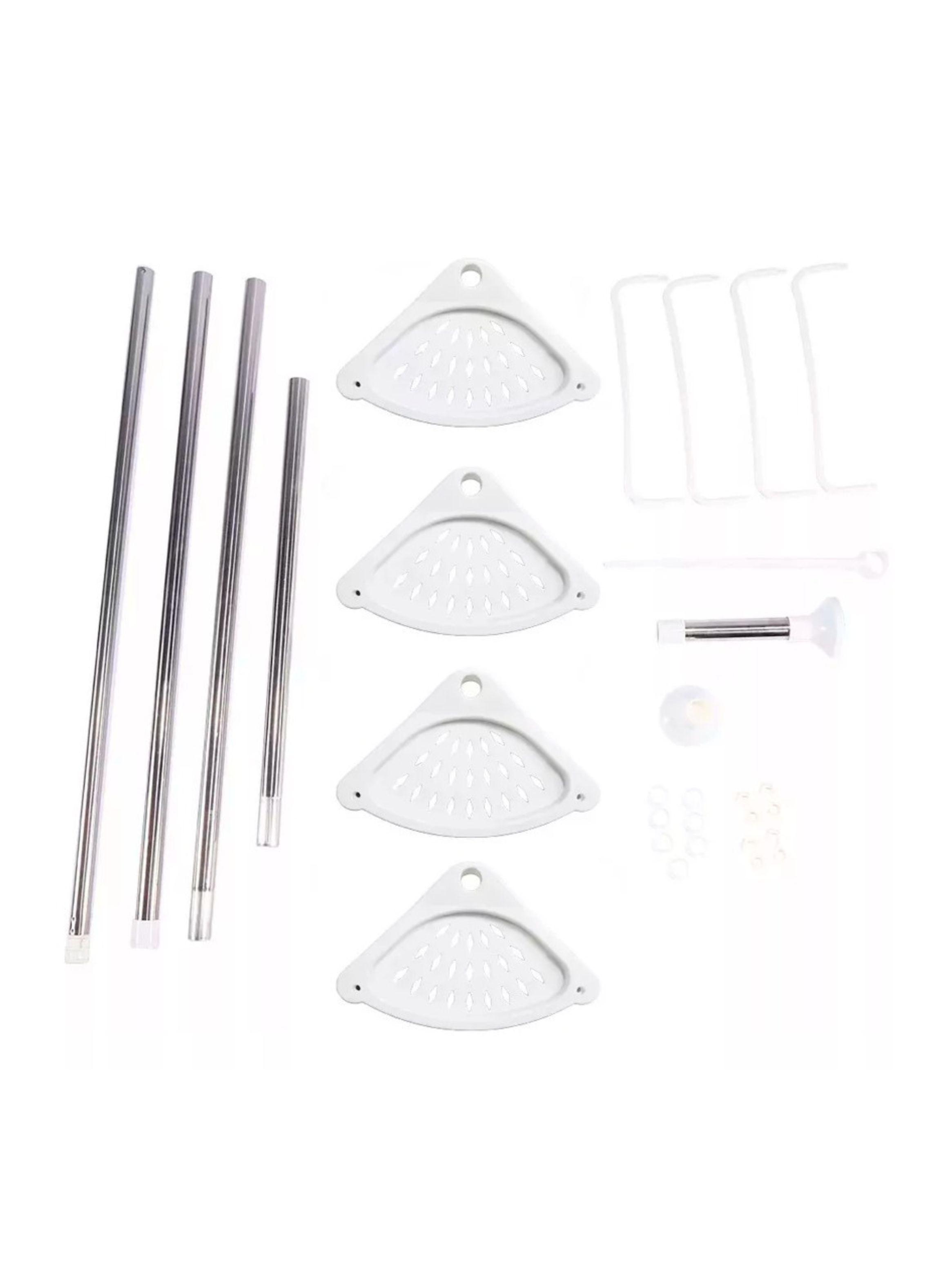 Organizador Esquinero Ajustable 4 Niveles Para Baño-4