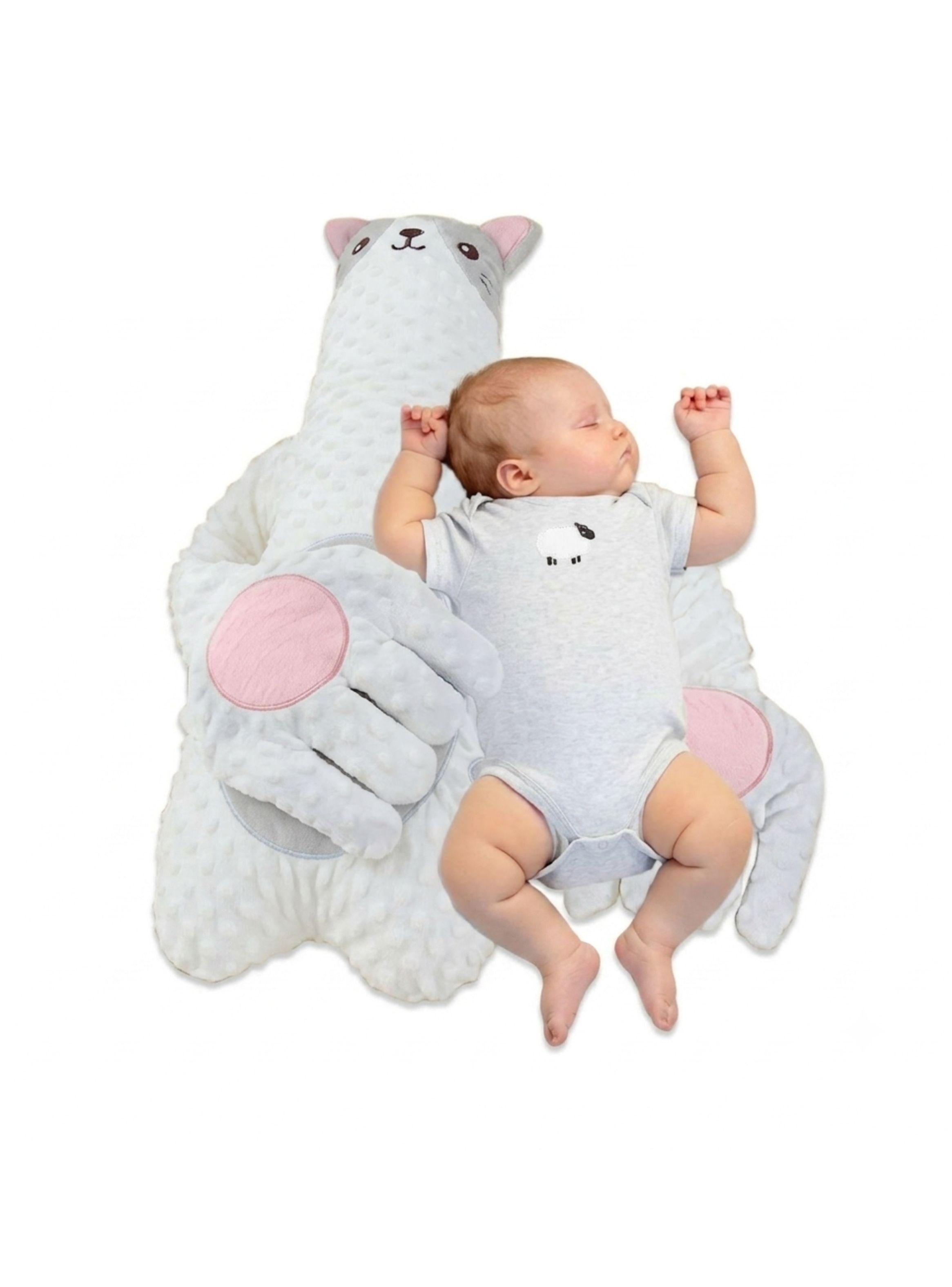 Almohada Calmante Para Bebé Antivuelco Gato-2
