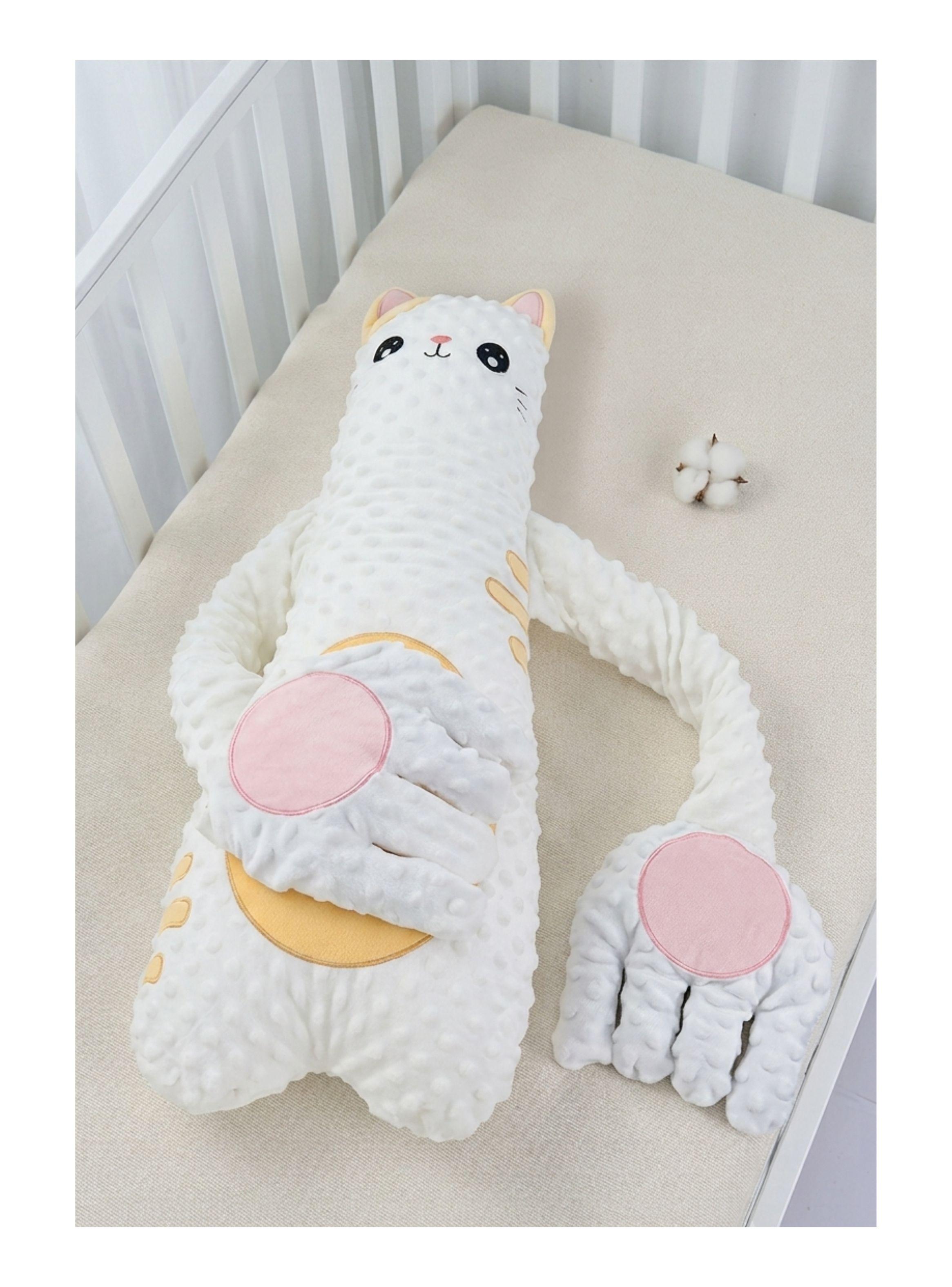 Almohada Calmante Para Bebé Antivuelco Gato-3