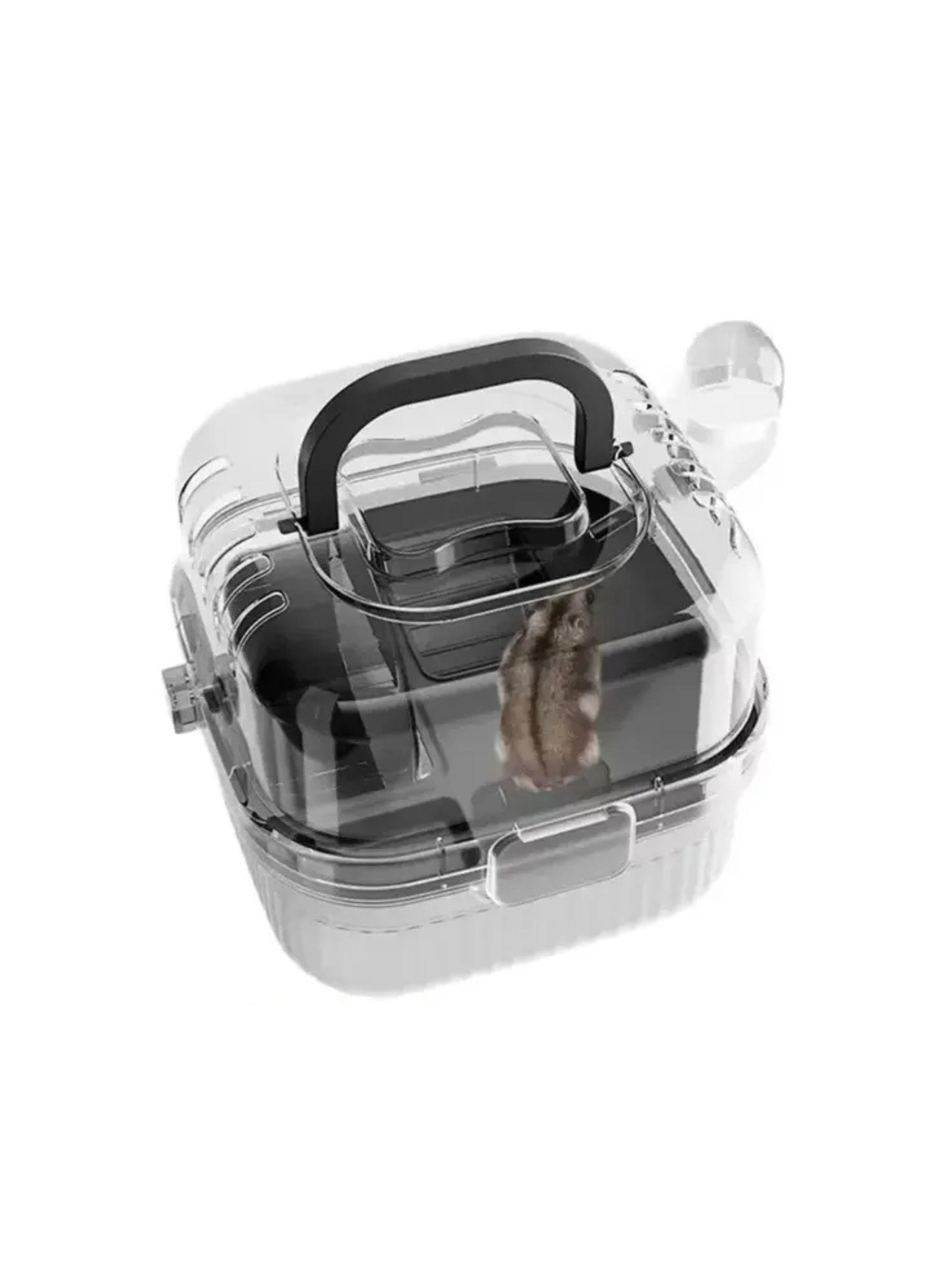 Jaula Transportadora Para Hamster Portatil Viaje Con Rueda-2