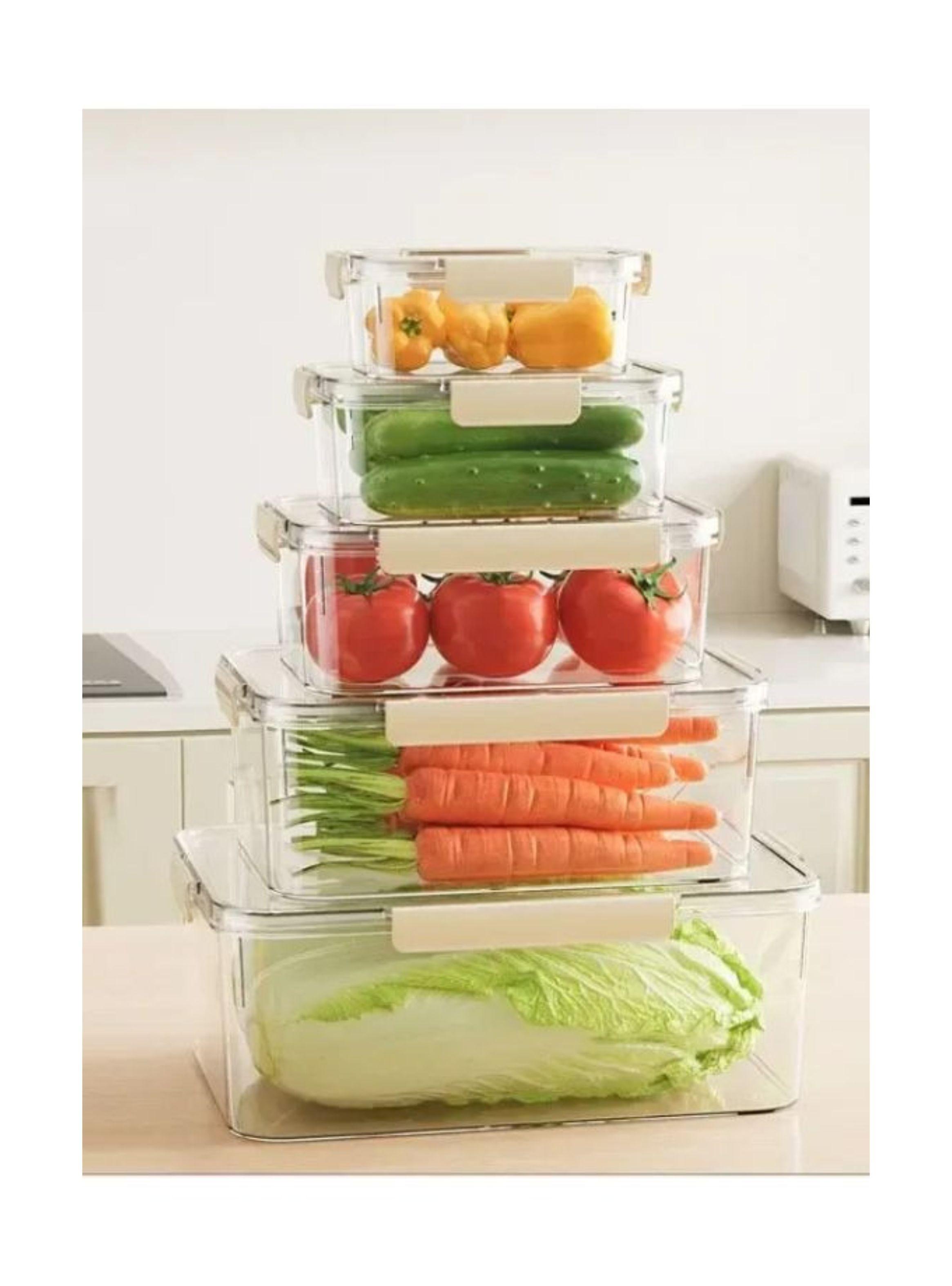  Set Recipientes Herméticos Fresh Easy Organizador Verduras-2