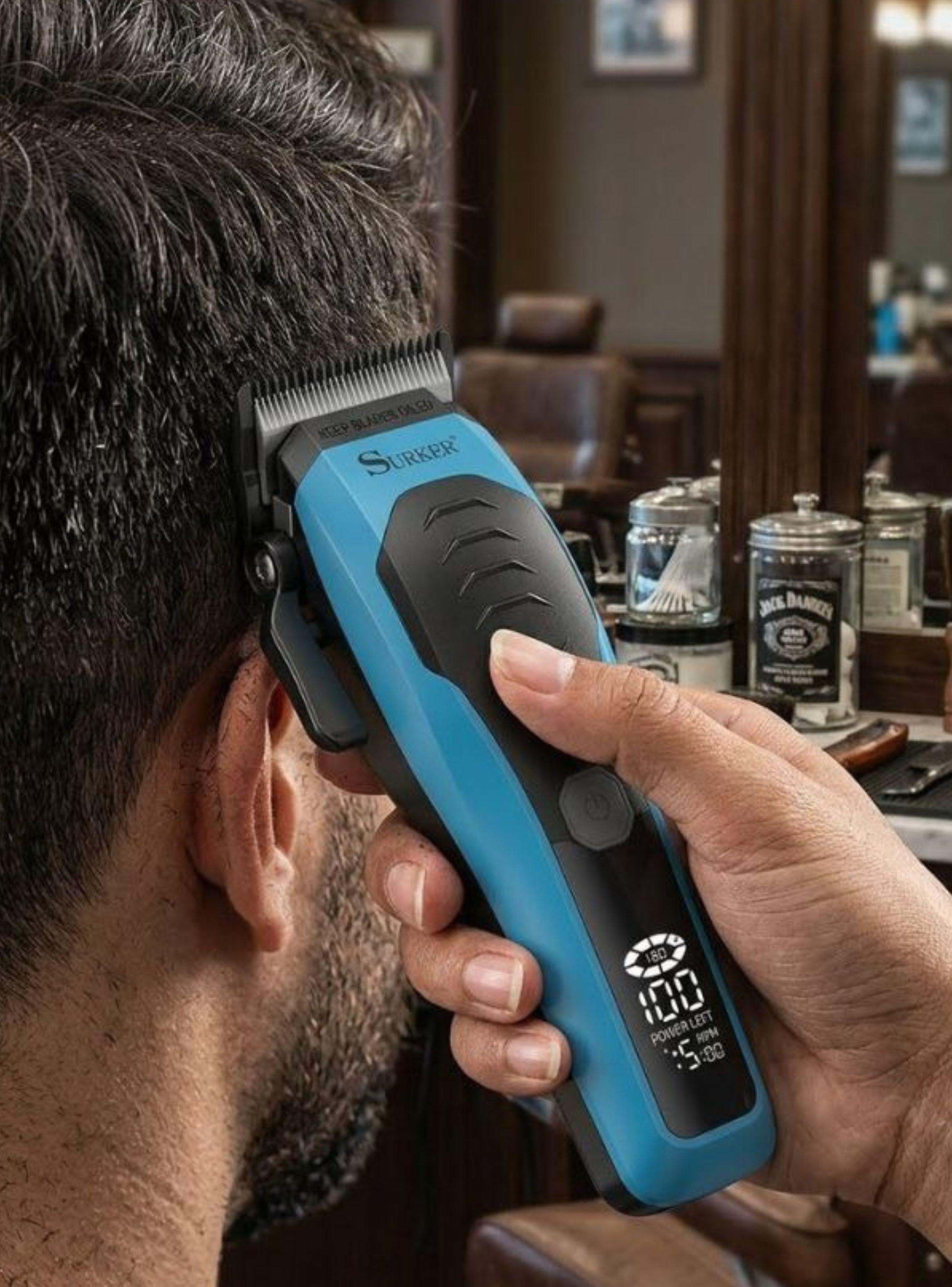Máquina De Afeitar Profesional Surker Inalámbrica Recargable-4