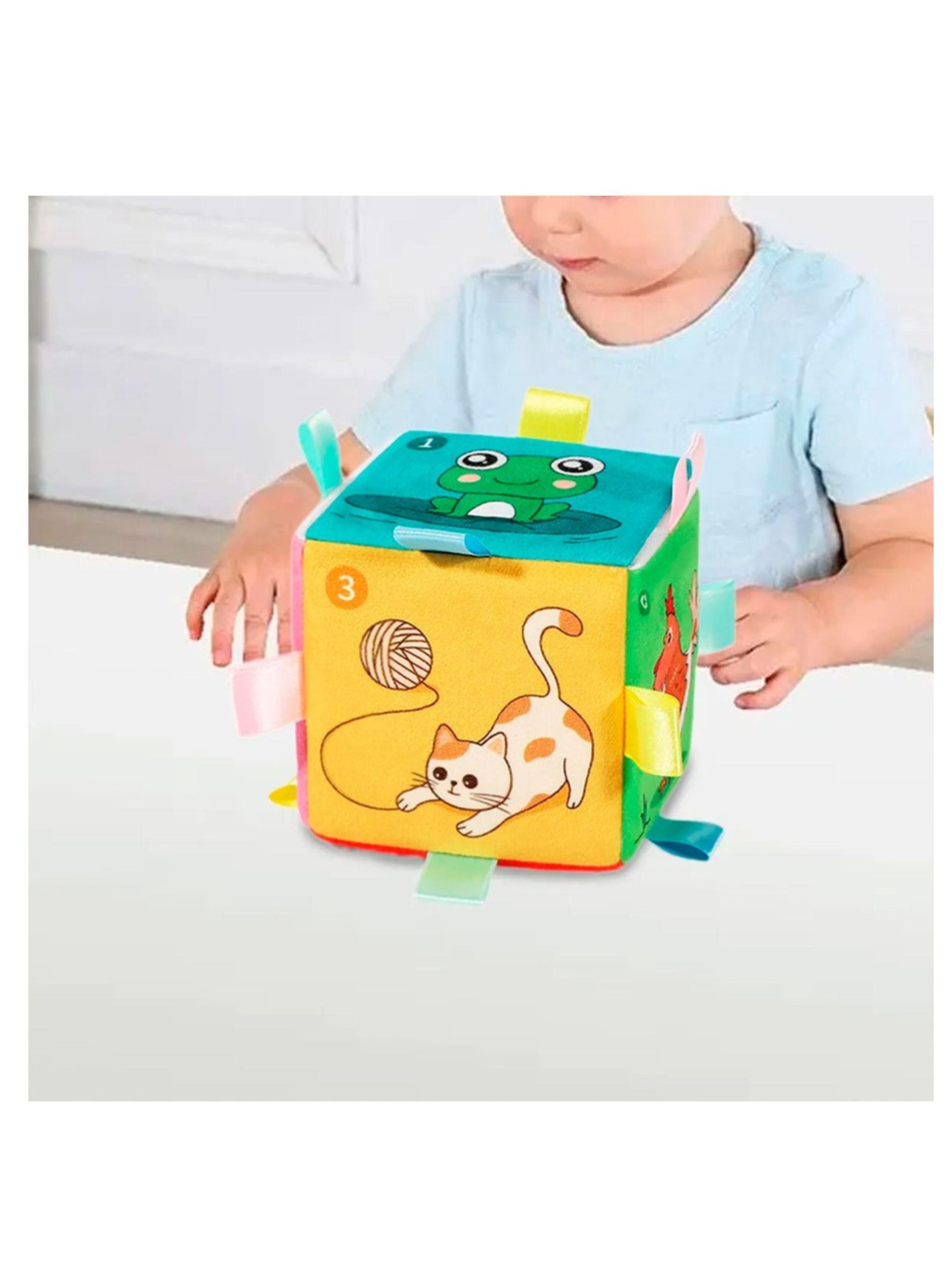 Cubo De Felpa Musical Para Bebés Con Diseño De Animales-3