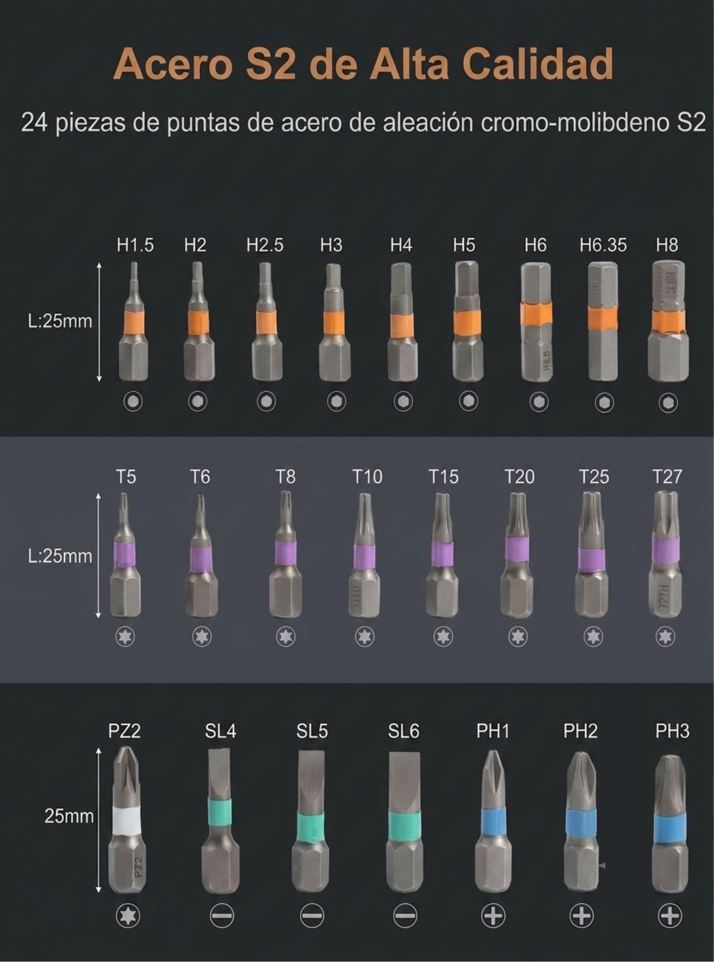 Set Destornillador Multifuncional 24 En 1 Atuman Con Estuche-3