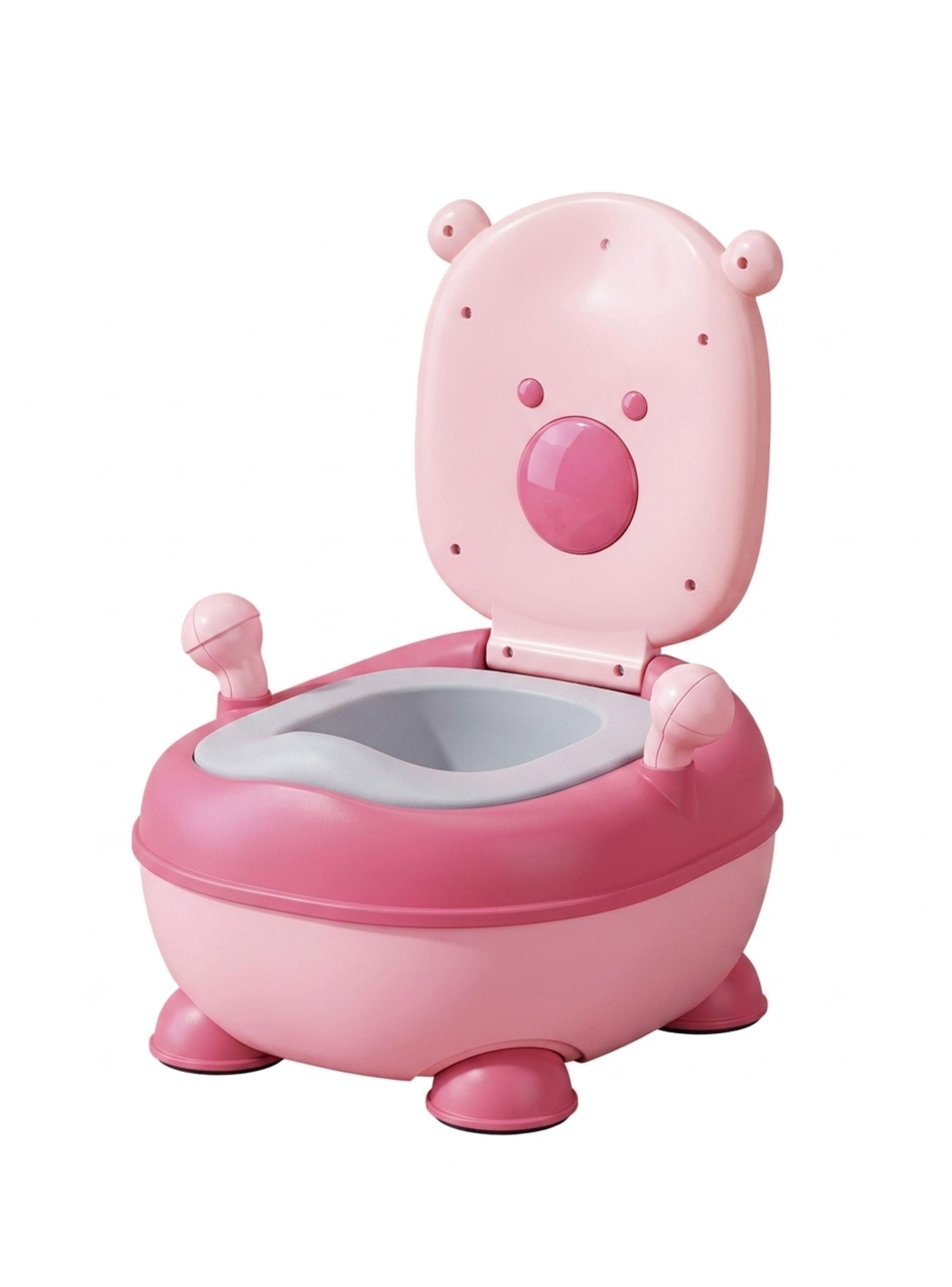 Pelela Bacinica Infantil Diseño Osito Asiento Acolchado -0